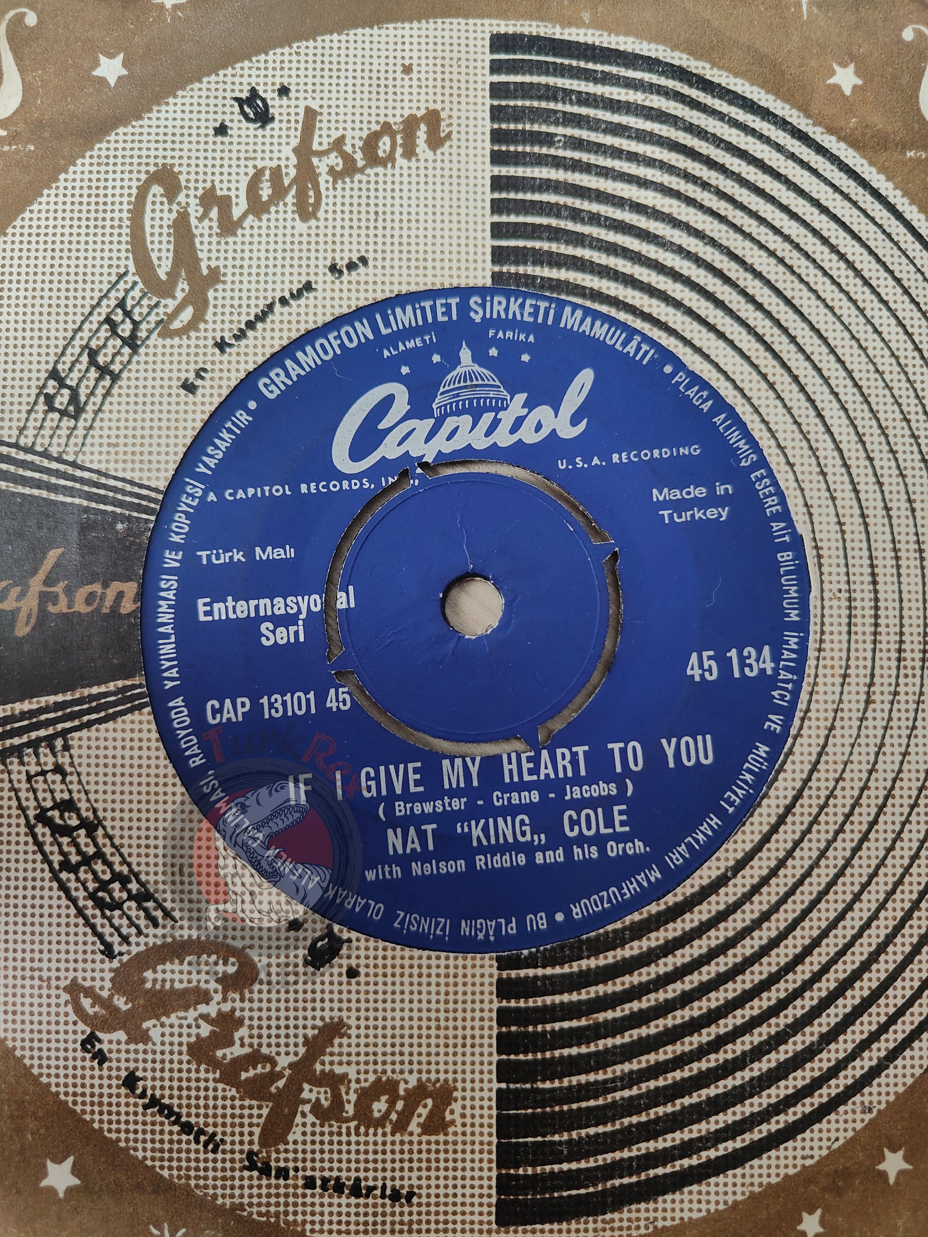 Nat King Cole – Pretend 7" Turkish Pressing Vinyl Turkey Edition