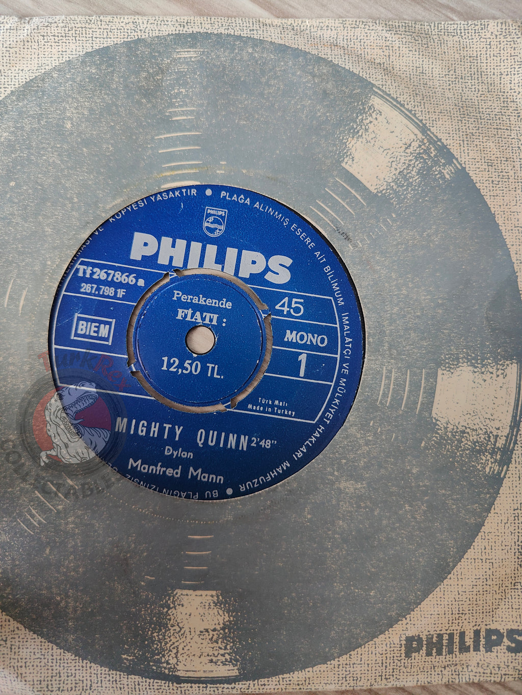 Manfred Mann – Mighty Quinn 7" Turkish Pressing Vinyl Turkey Edition