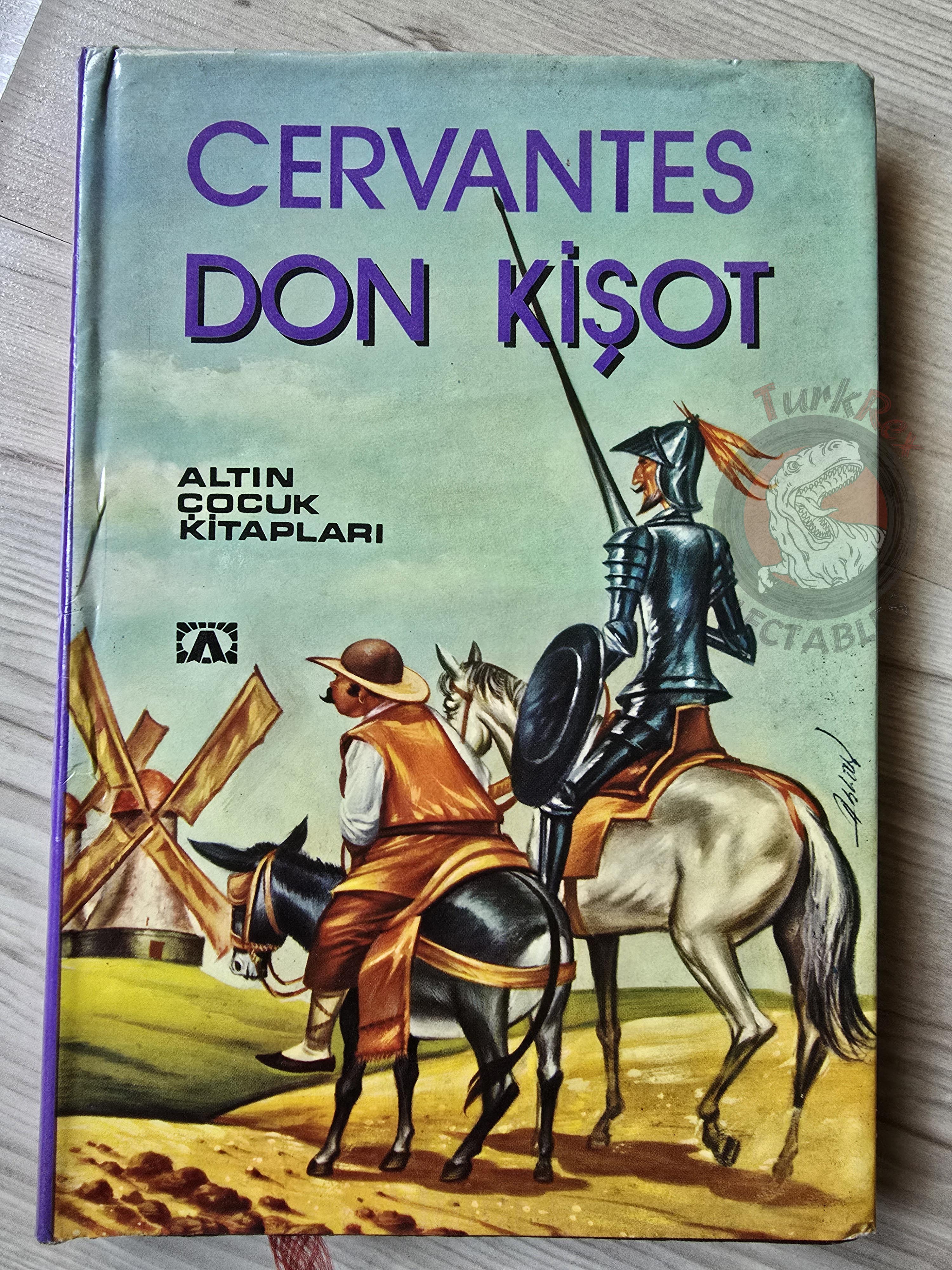 Miguel de Cervantes – Don Quixote 1980 HC/DJ Turkish Book Turkey Illustrated