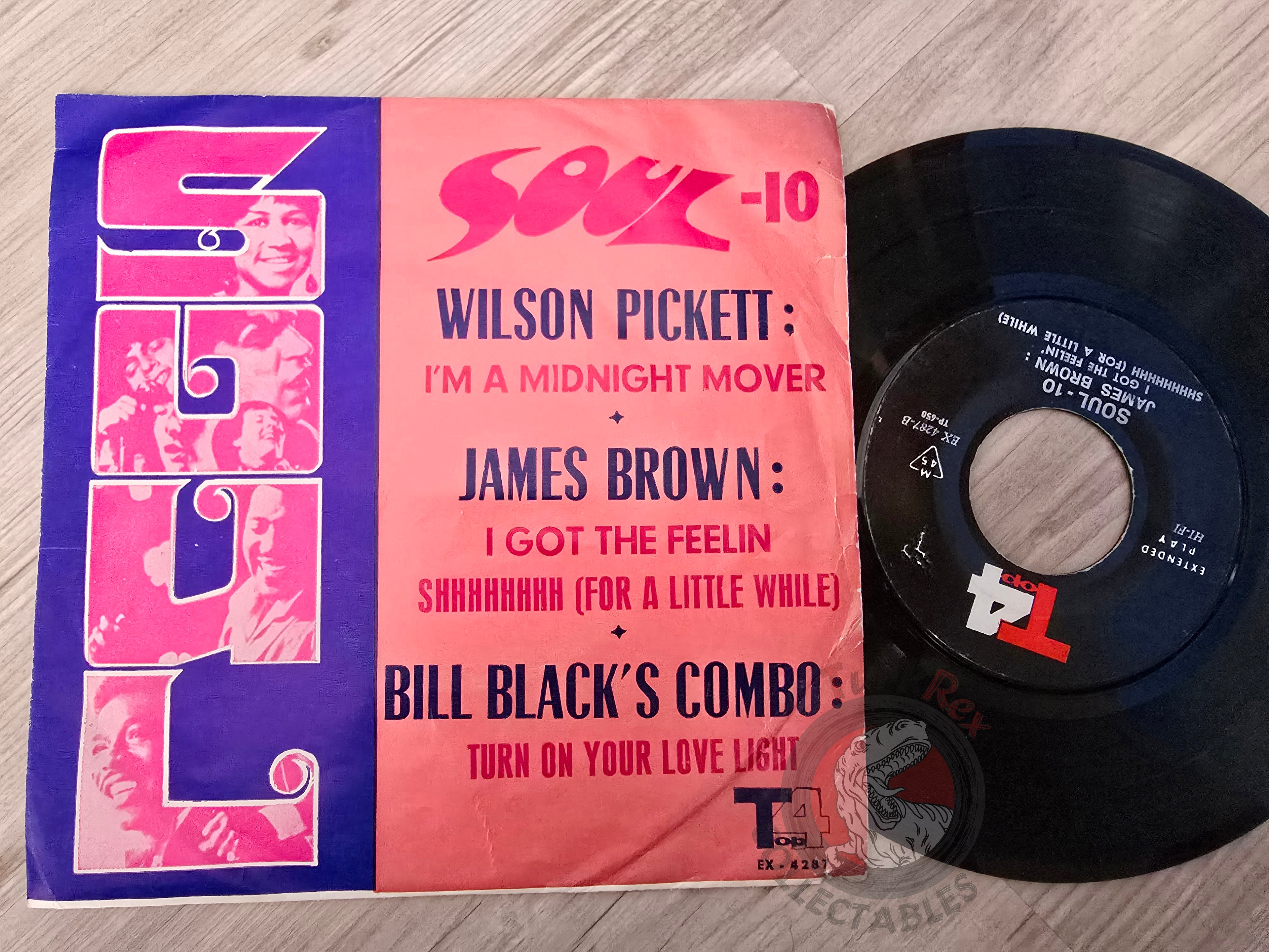 Soul 10 - Wilson Pickett / Bill Black's Combo / James Brown 7" Iran Pressing Vinyl Iranian Edition