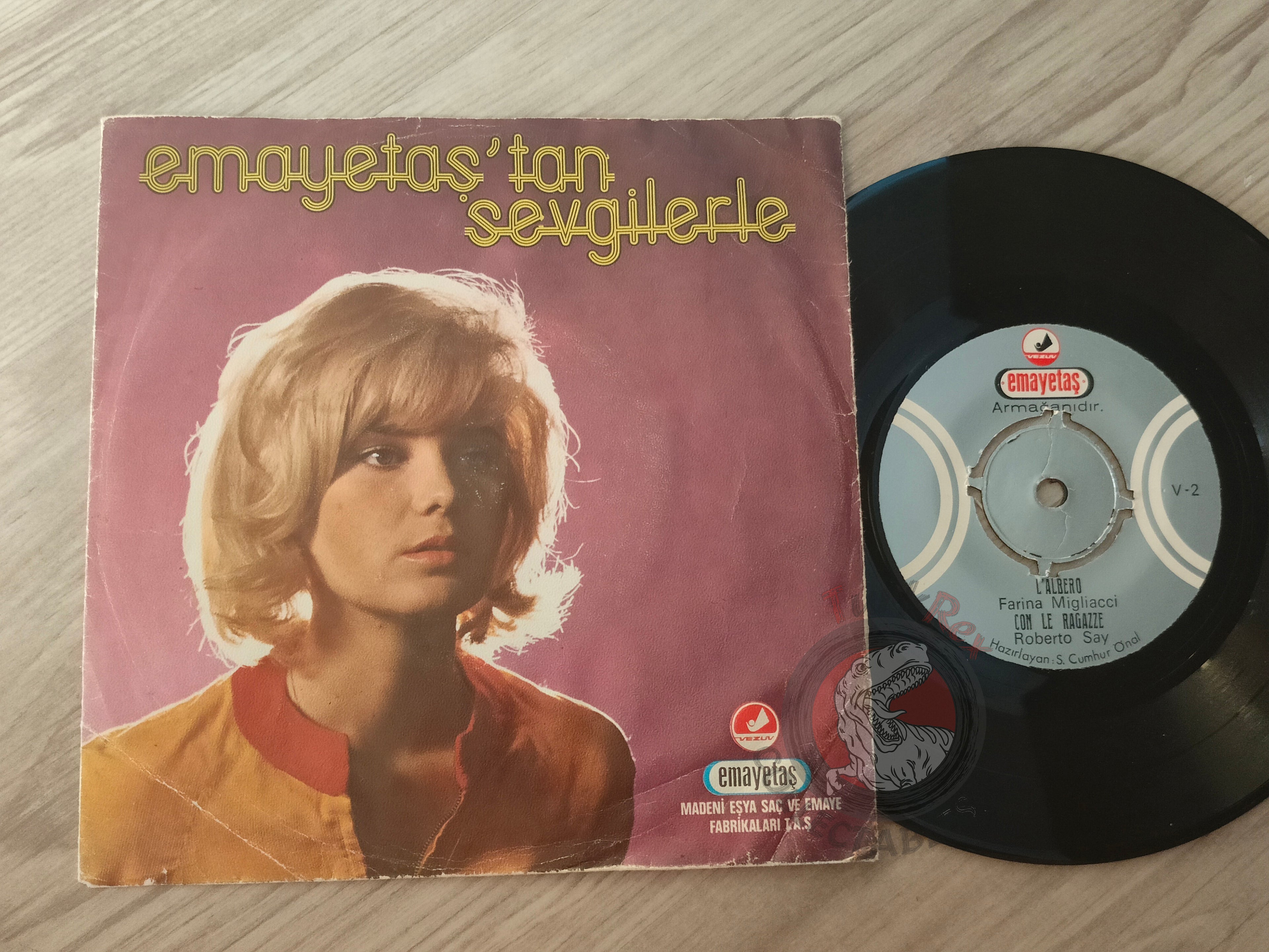 Kasıdı Bidei & Farina Migliacci – Emayetas'tan Sevgilerle 7" Turkish Pressing Vinyl Turkey Edition