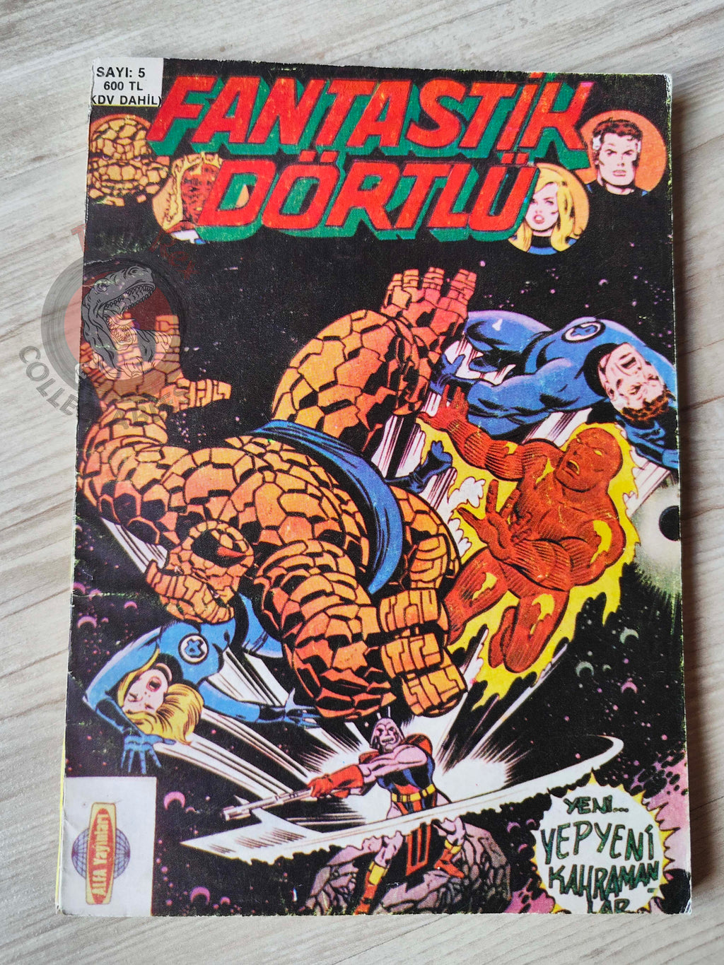 Fantastic Four #5 1988 Turkish Comic Turkey #201 #202 #204 #205