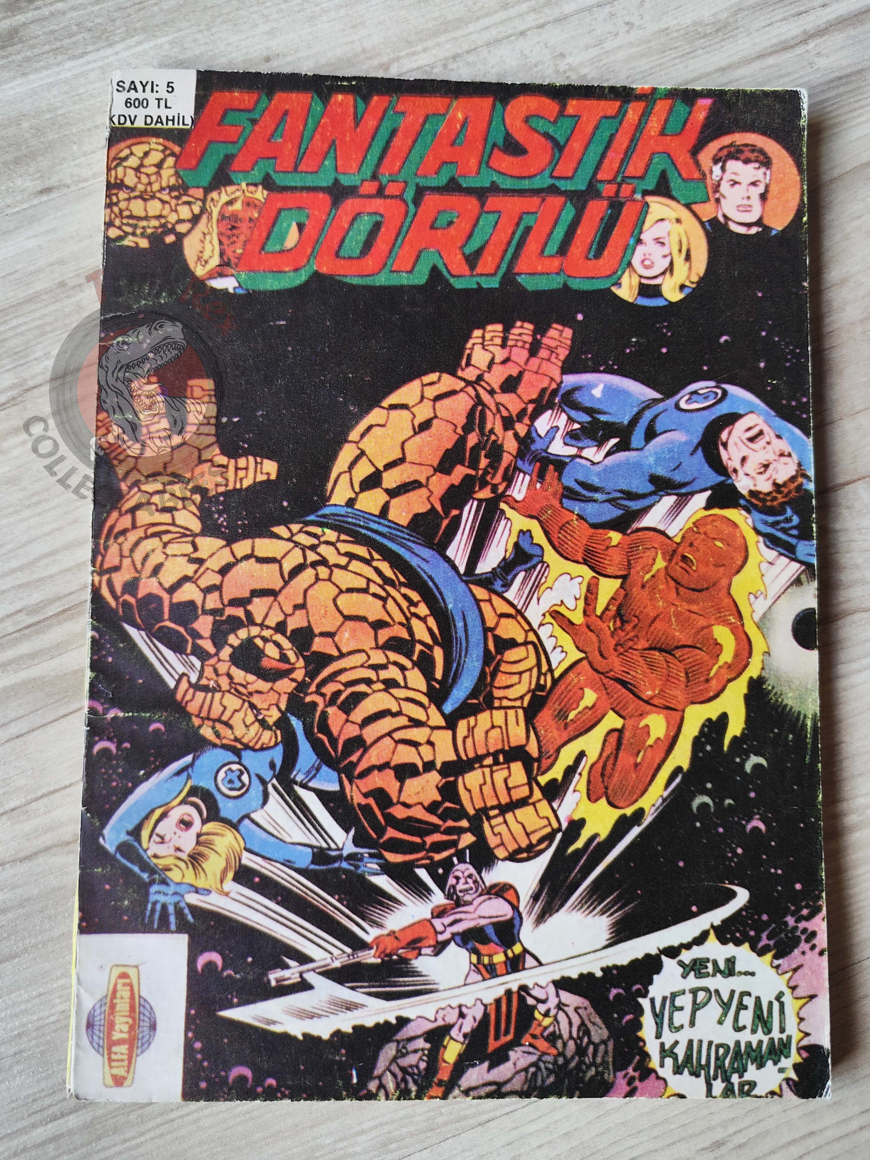 Fantastic Four #5 1988 Turkish Comic Turkey #201 #202 #204 #205