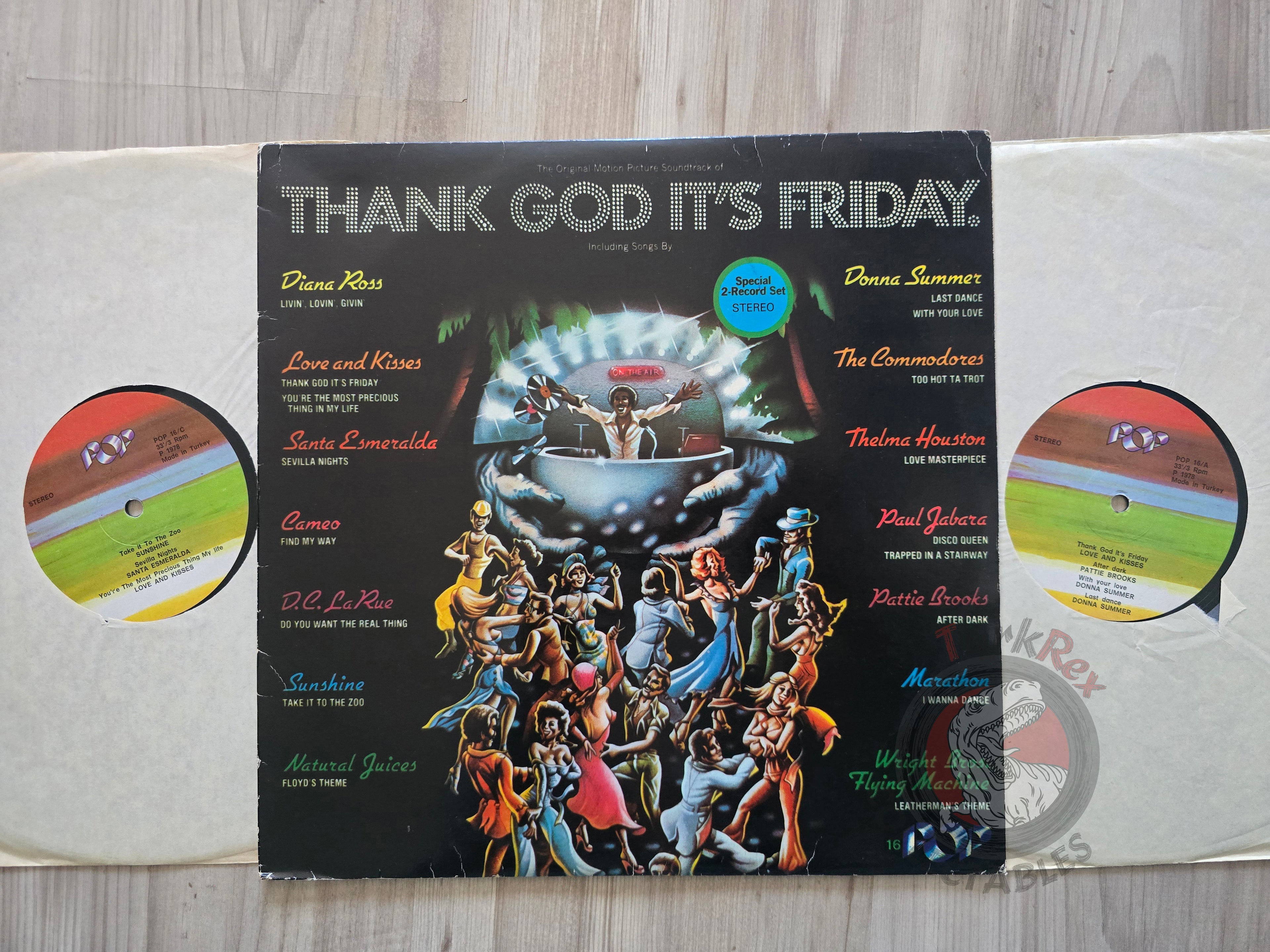 Various – Thank God It's Friday OST Turkish Pressing Vinyl Turkey Edition