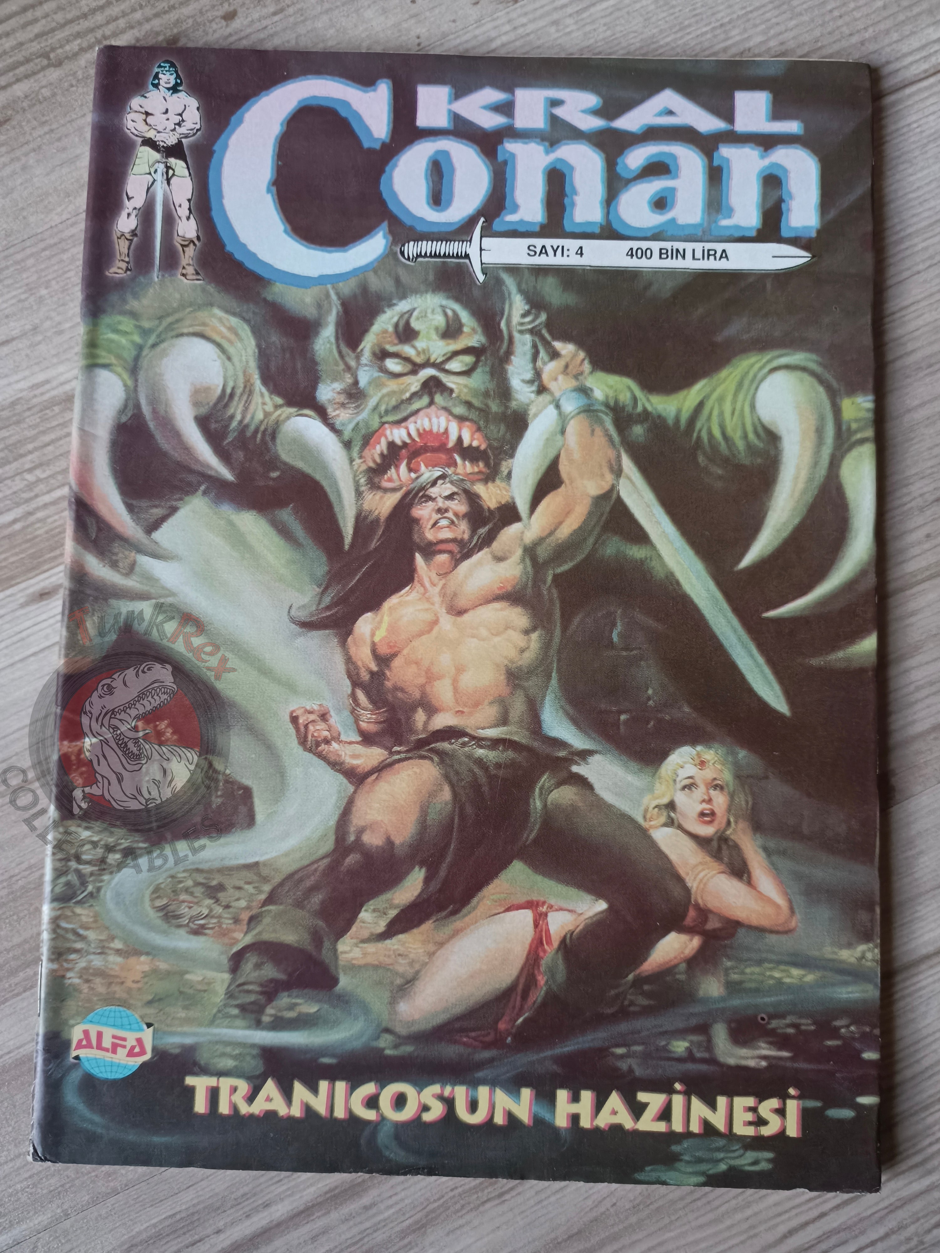 Kral Conan #4 The Savage Sword of #47 #48 Turkish Comic Turkey