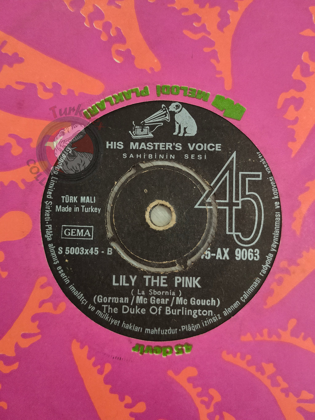 The Duke Of Burlington – Flash 7" Turkish Pressing Vinyl Turkey Edition