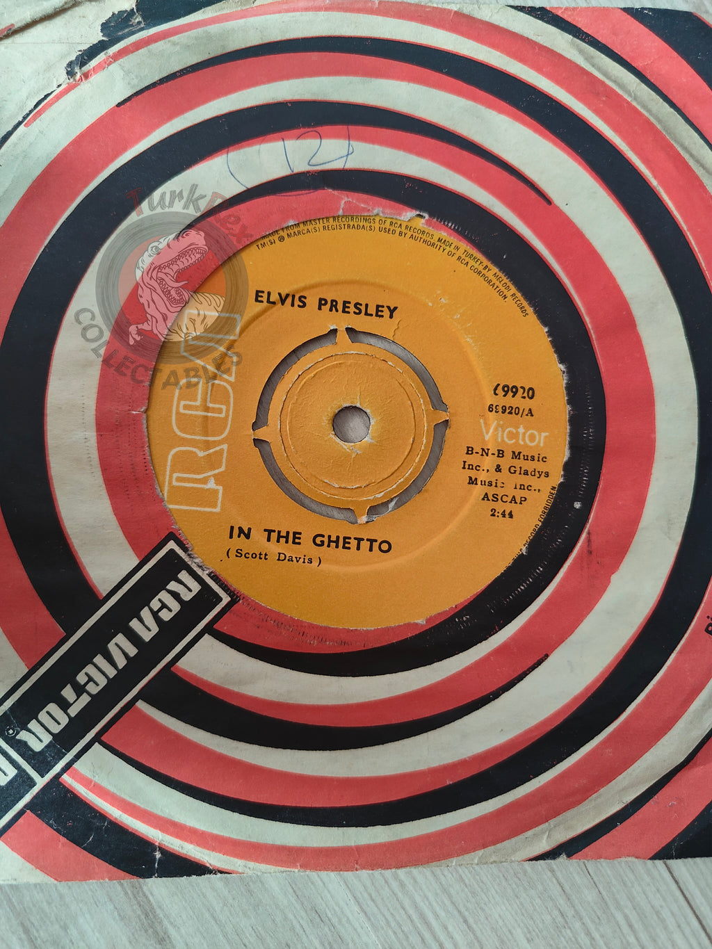 Elvis Presley – In The Ghetto 7" Turkish Pressing Vinyl Turkey Edition 2