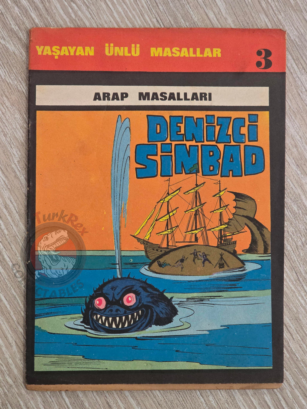 Sinbad the Sailor 1977 Turkish Book Turkey 1001 Nights Illustrated