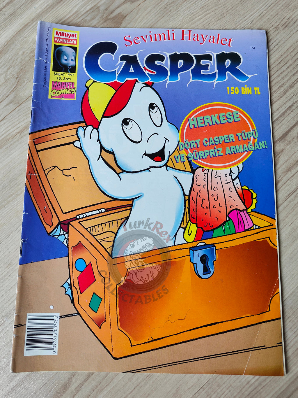 Casper the Friendly Ghost Magazine – Issue #18 1997 Turkish Comic Turkey