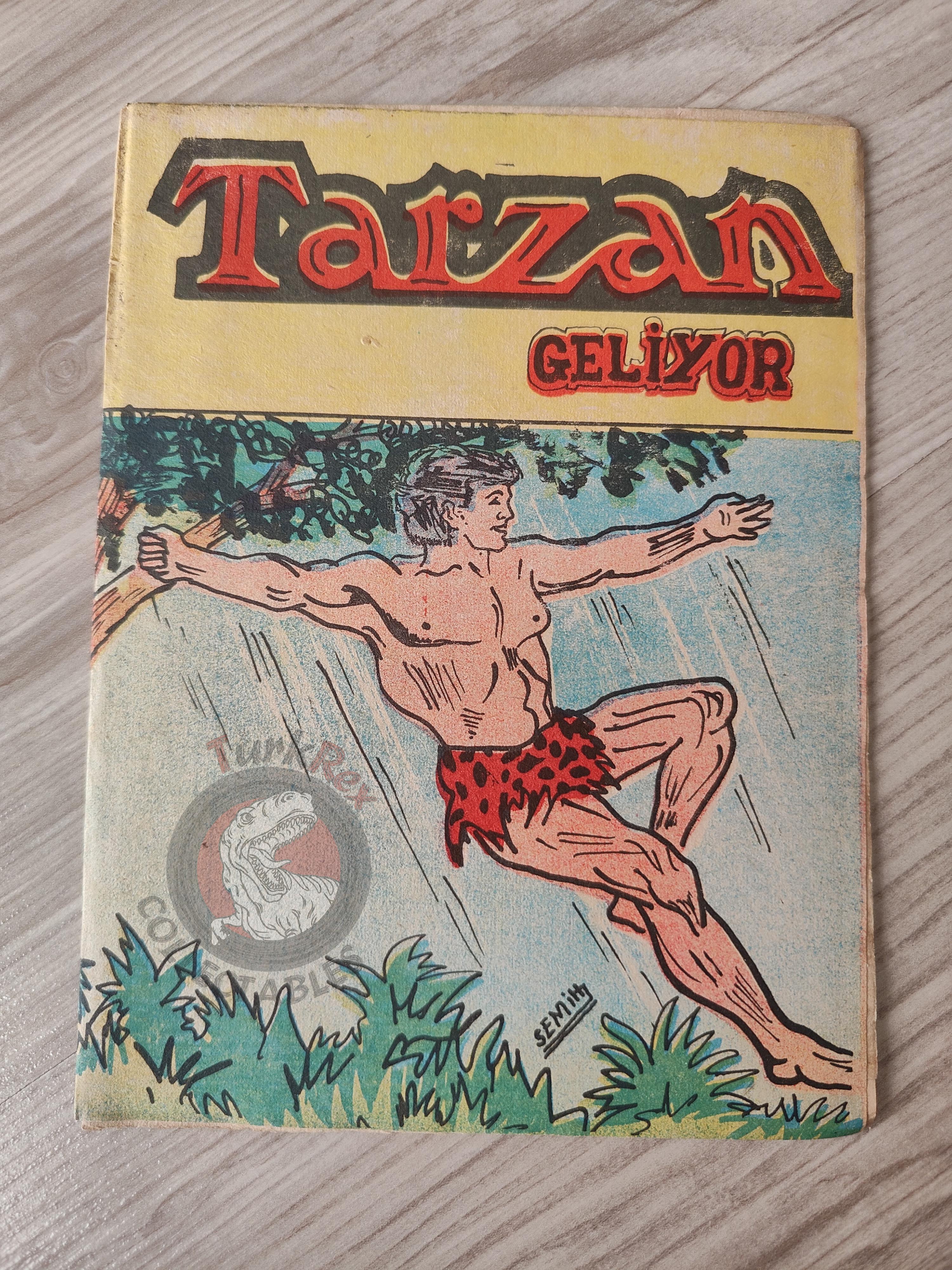 Edgar Rice Burroughs – Tarzan 1968 Turkish Book Turkey Illustrated