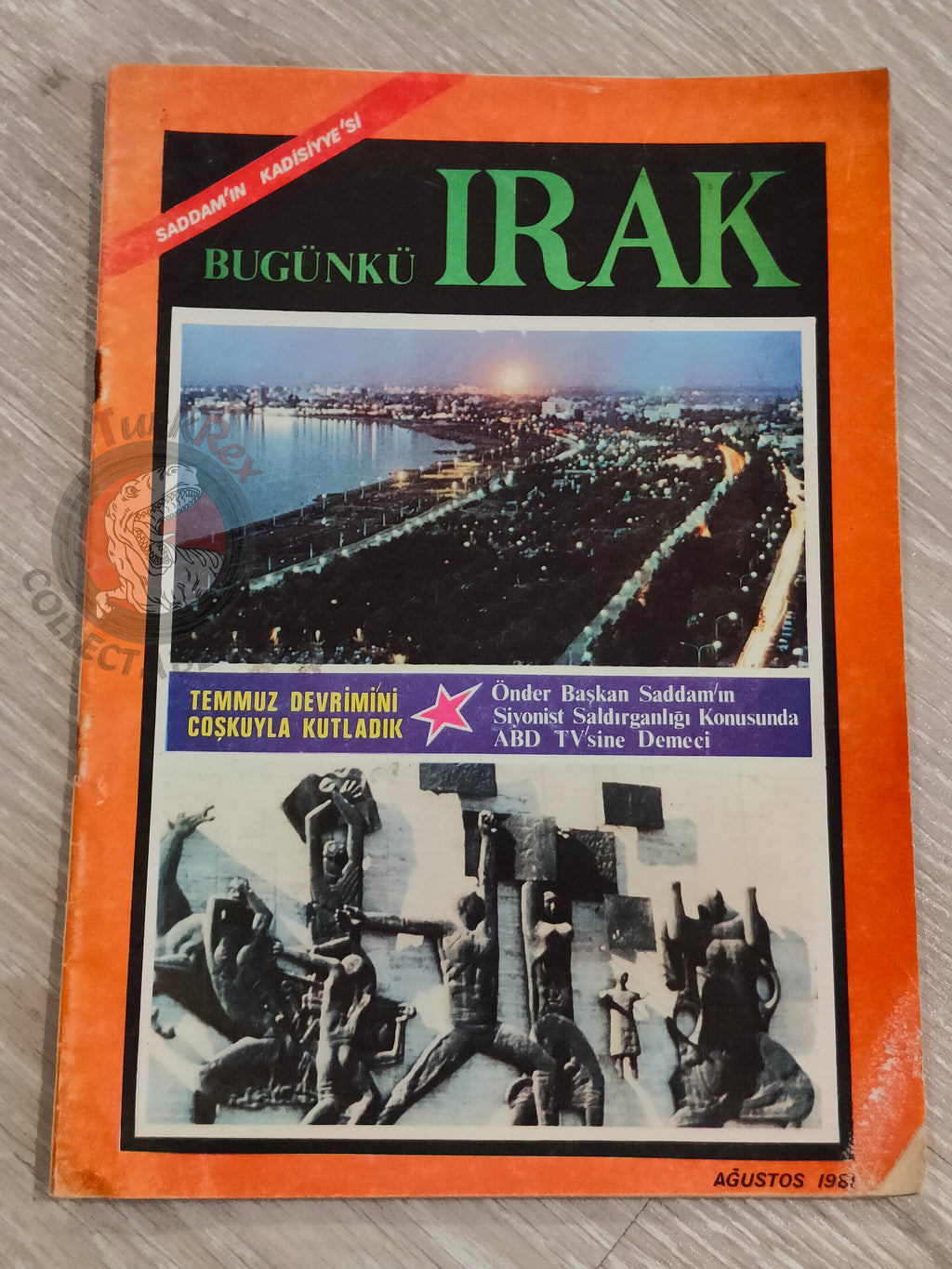 Saddam Hussein - Iraq Today 1981 Official Propaganda Magazine Turkish Turkey Middle East