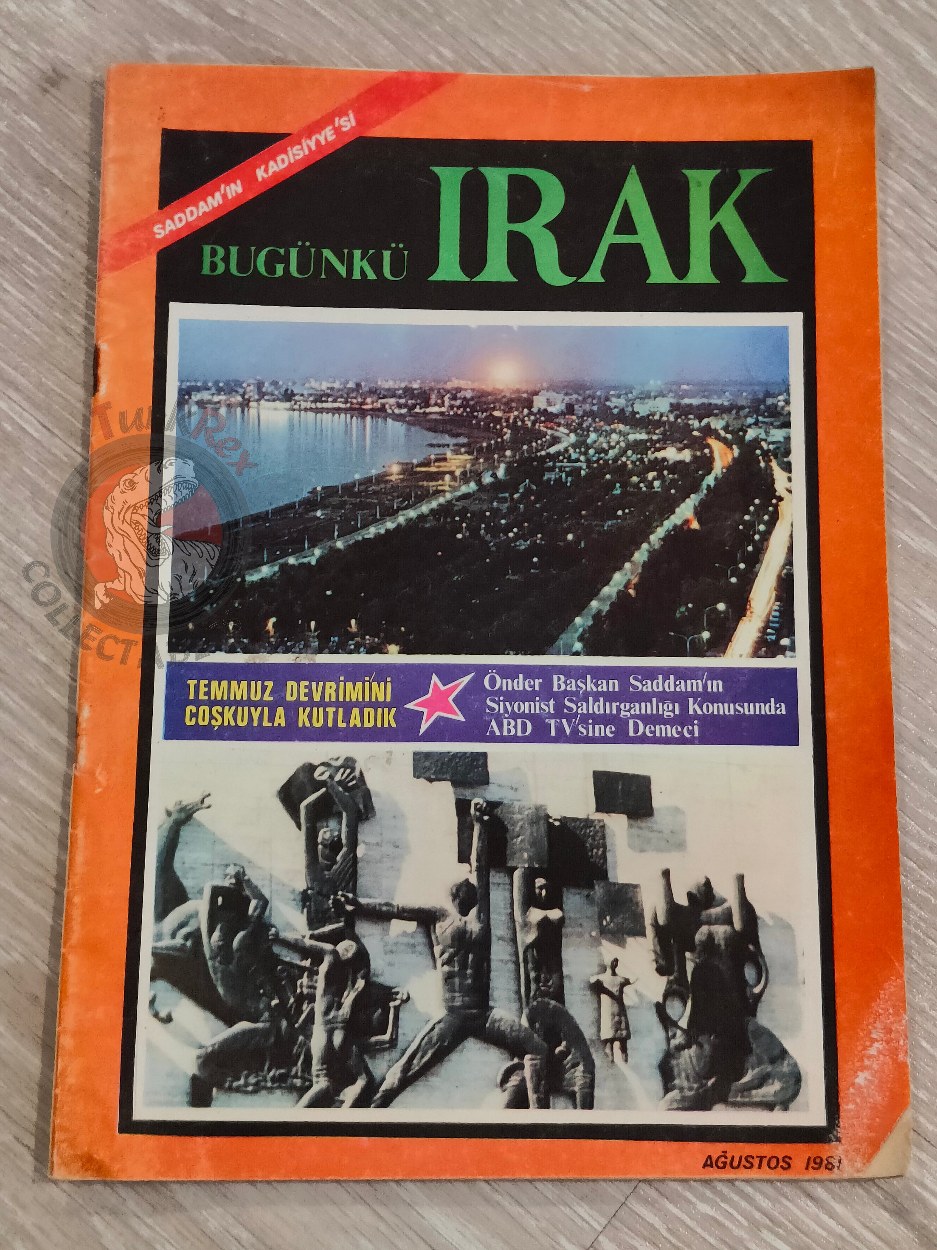 Saddam Hussein - Iraq Today 1981 Official Propaganda Magazine Turkish Turkey Middle East