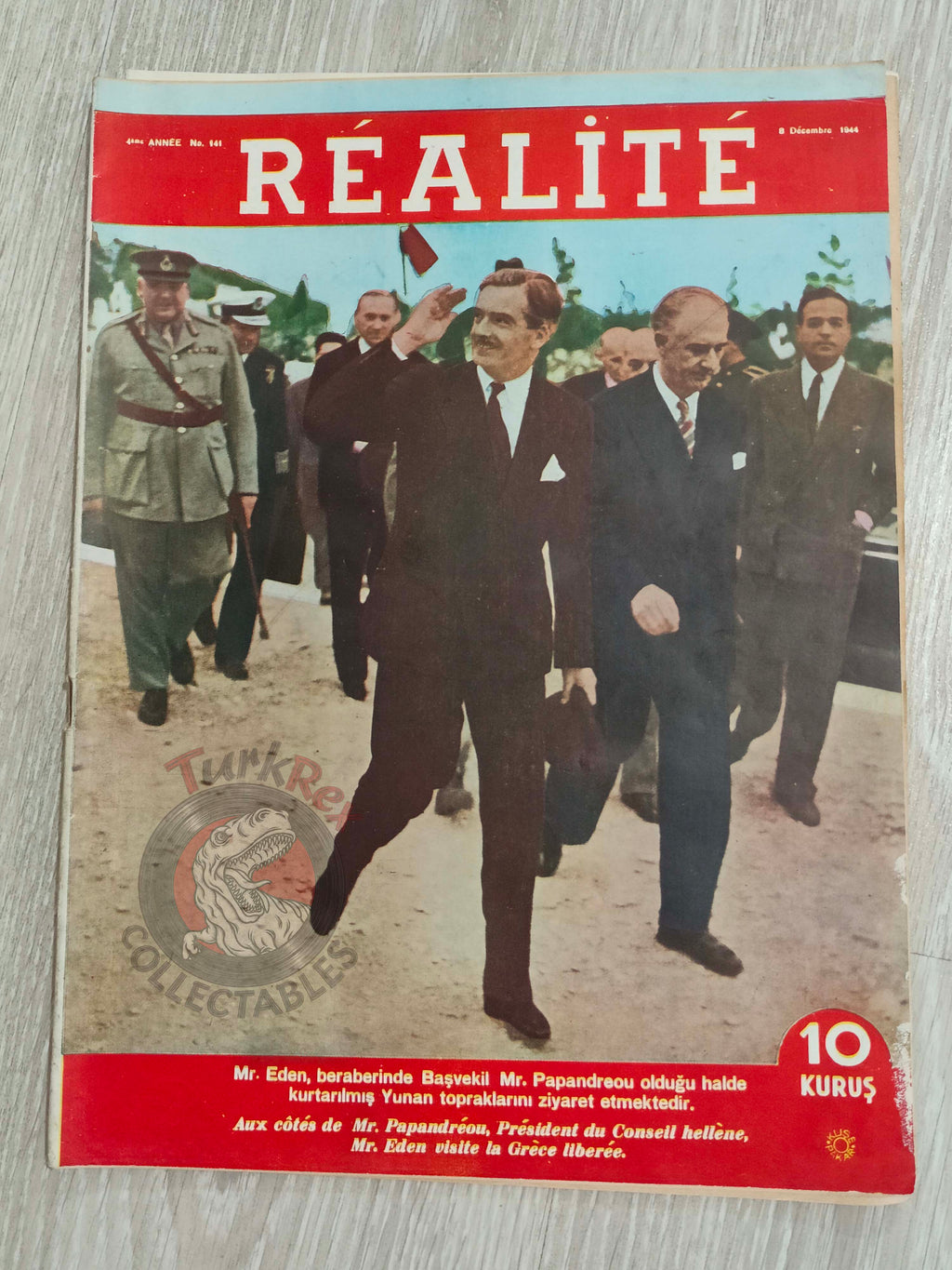 Realite 1944 British Propaganda Mag Turkish Turkey French Greece Yugoslavia WW2 era Marshal von Rundstedt