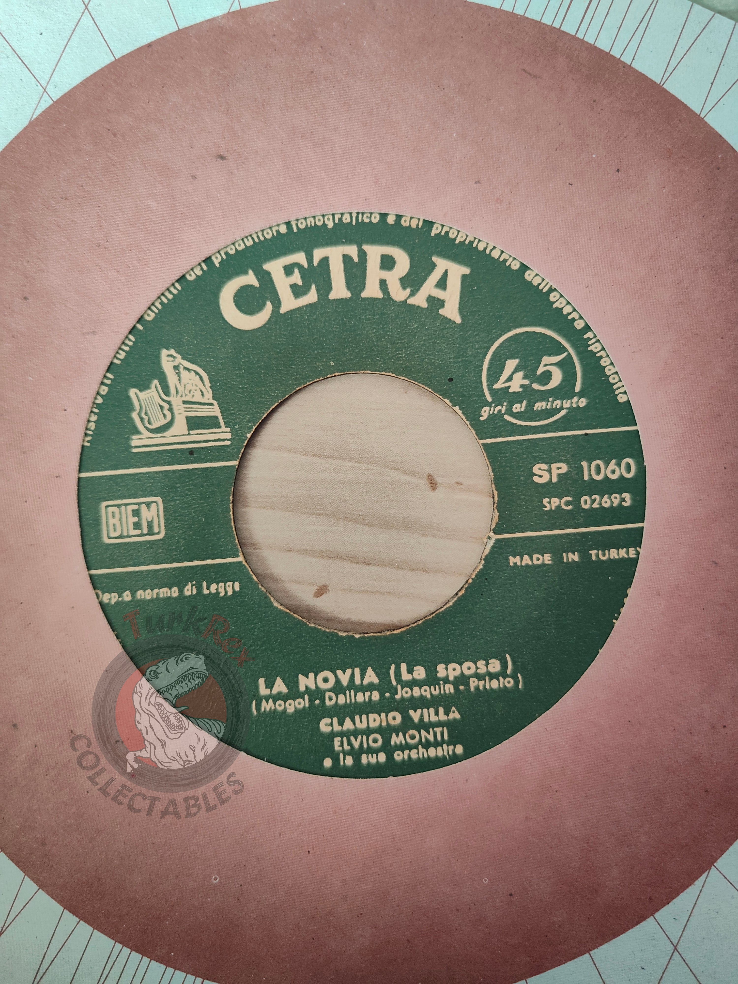Claudio Villa – La Novia (La Sposa) 7" Turkish Pressing Vinyl Turkey Edition