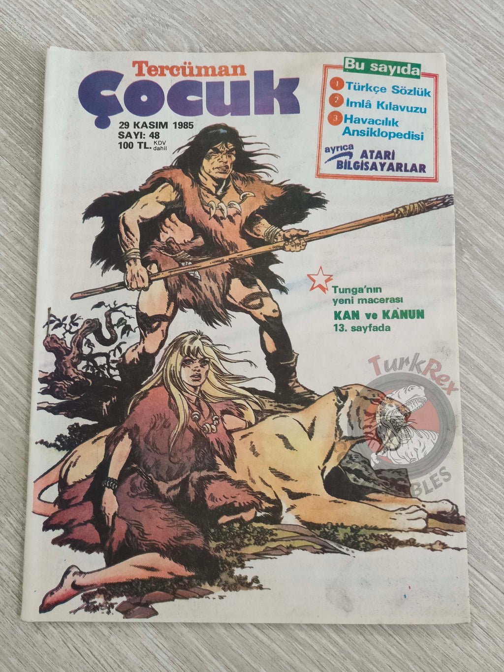 Tercüman Çocuk #48 1983 Turkish Comic Turkey Chick Bill Tounga Ugaki Cubitus