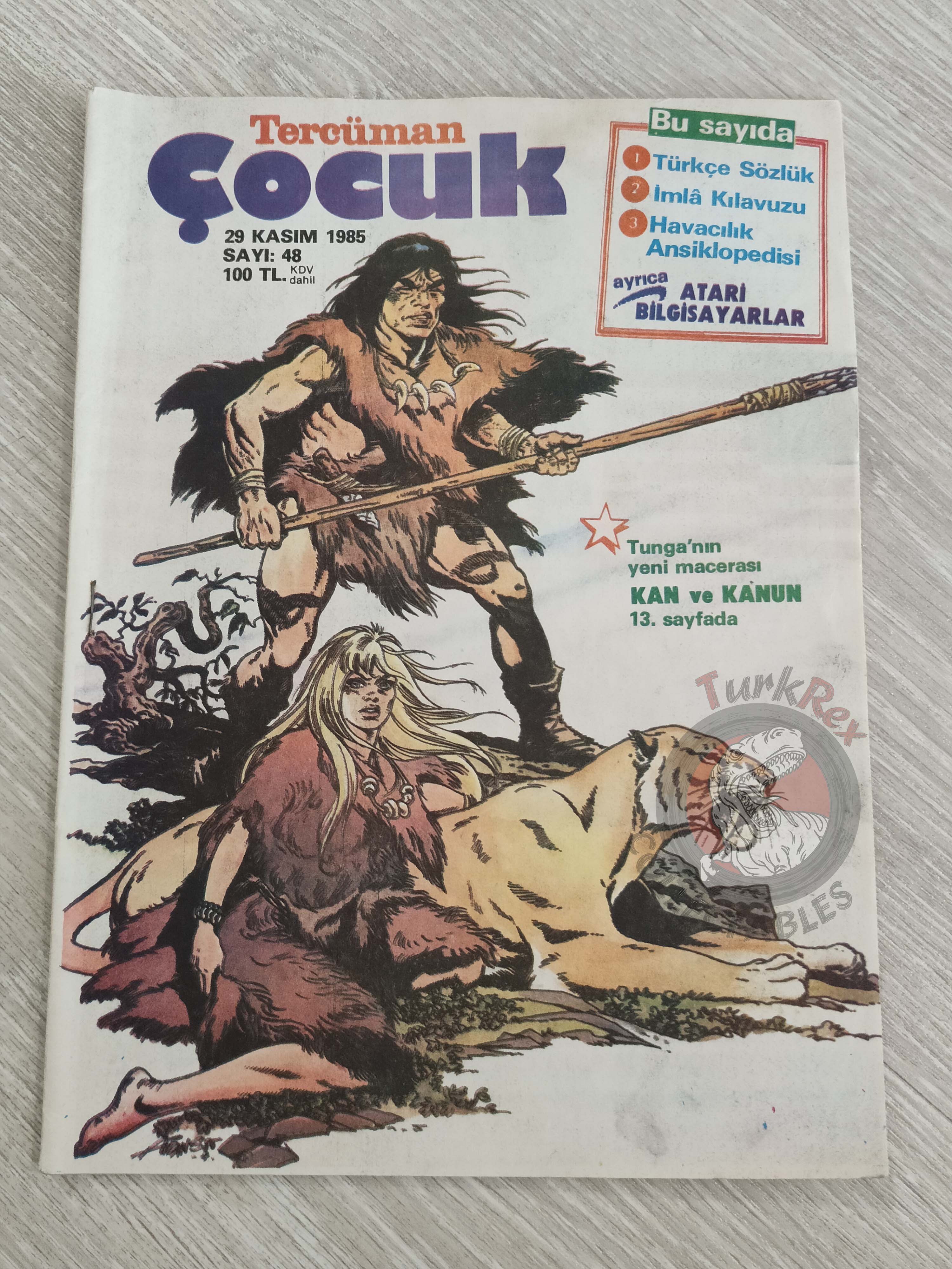 Tercüman Çocuk #48 1983 Turkish Comic Turkey Chick Bill Tounga Ugaki Cubitus