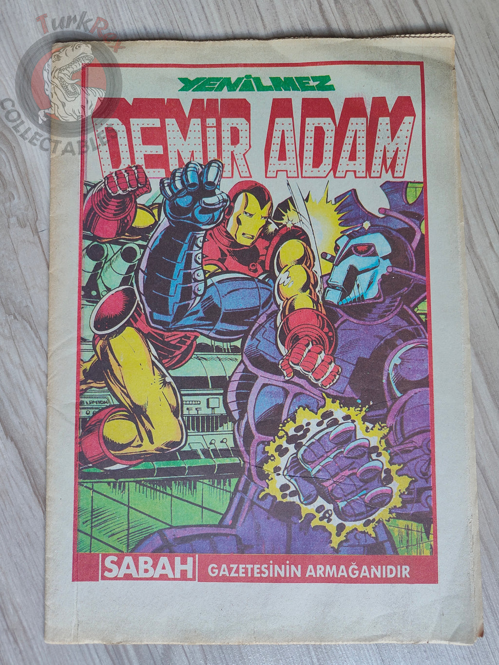Iron Man #1 Demir Adam 1989 Turkish Comic Turkey #129 Newspaper Giveaway