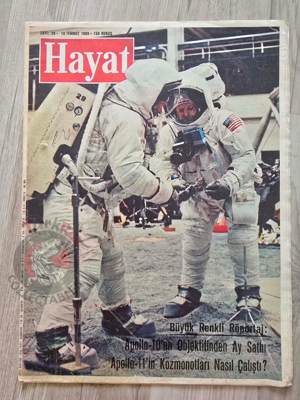 Hayat 1969 American Astronauts Apollo 11 Turkish Magazine Turkey Moon Space Maria Callas