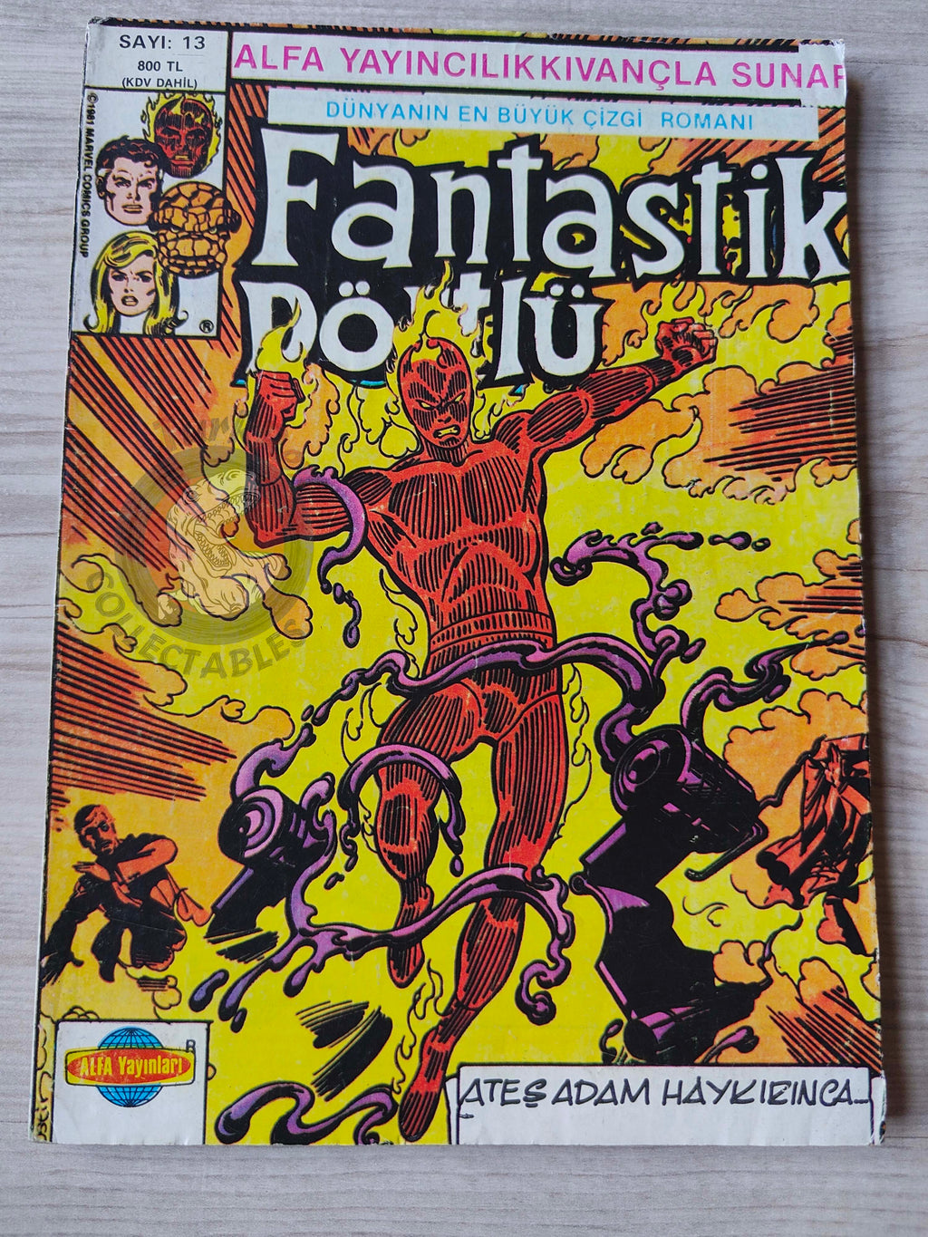 Fantastic Four #13 1988 Turkish Comic Turkey #232 #233 #234 #235