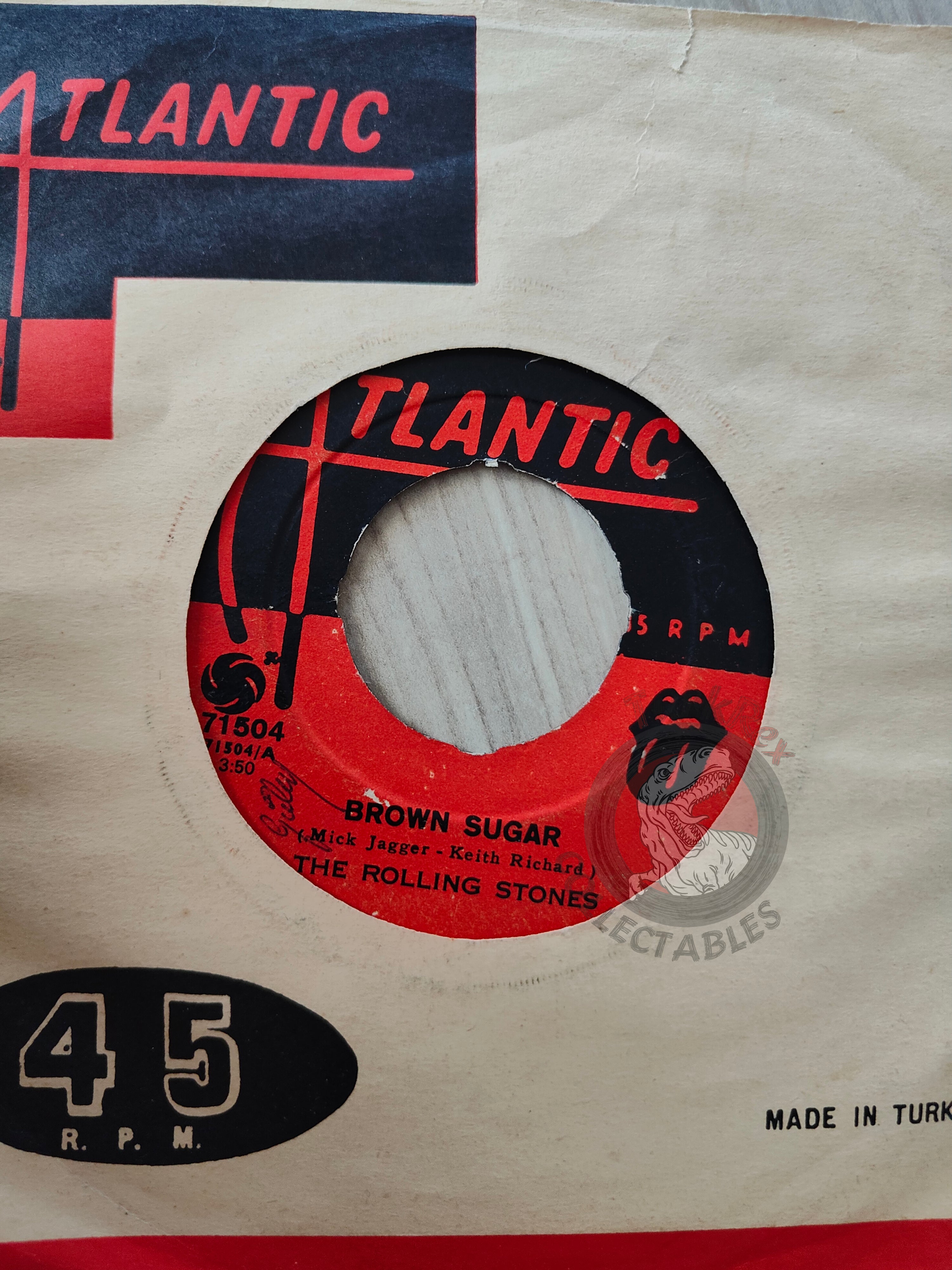 The Rolling Stones – Brown Sugar 7" Turkish Pressing Vinyl Turkey Edition