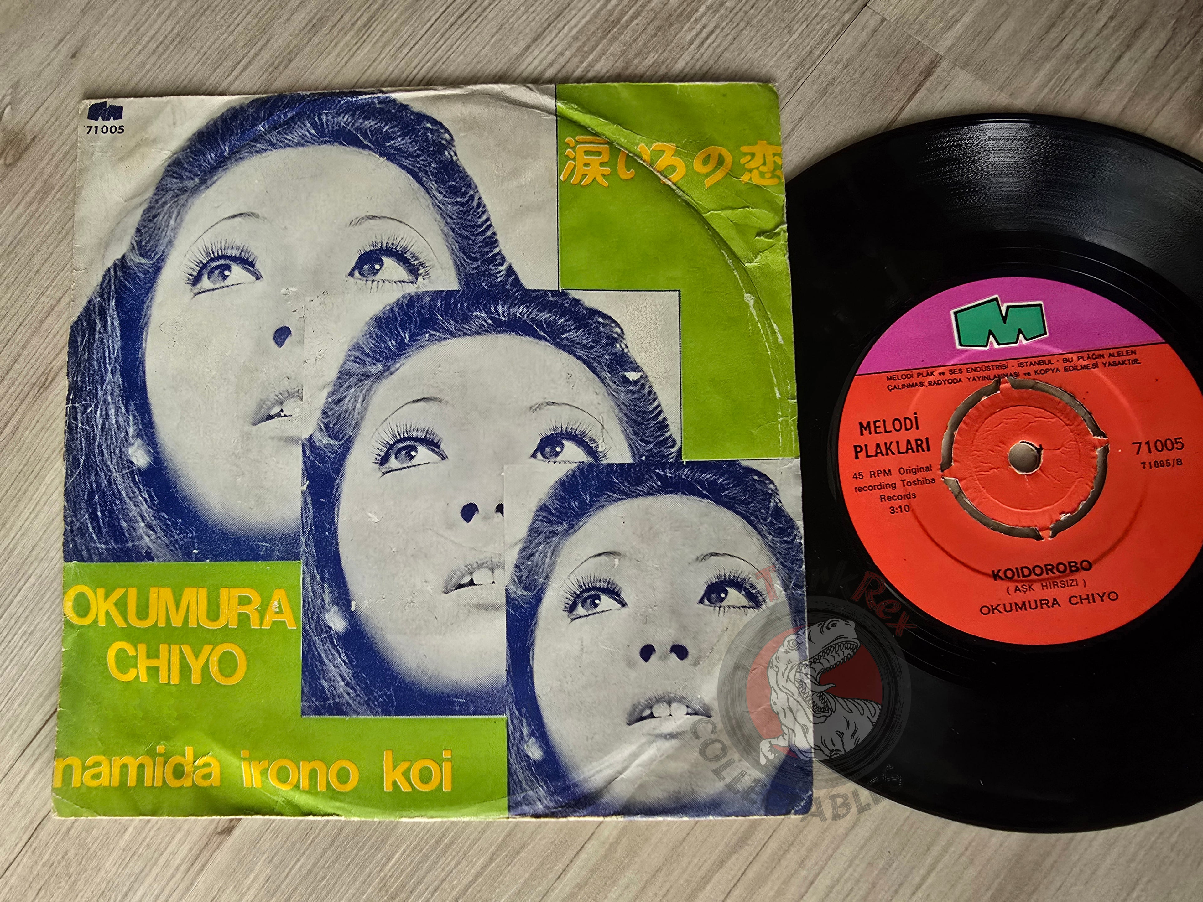 Chiyo Okumura – Namida Irono Koi 7" Turkish Pressing Vinyl Turkey Edition