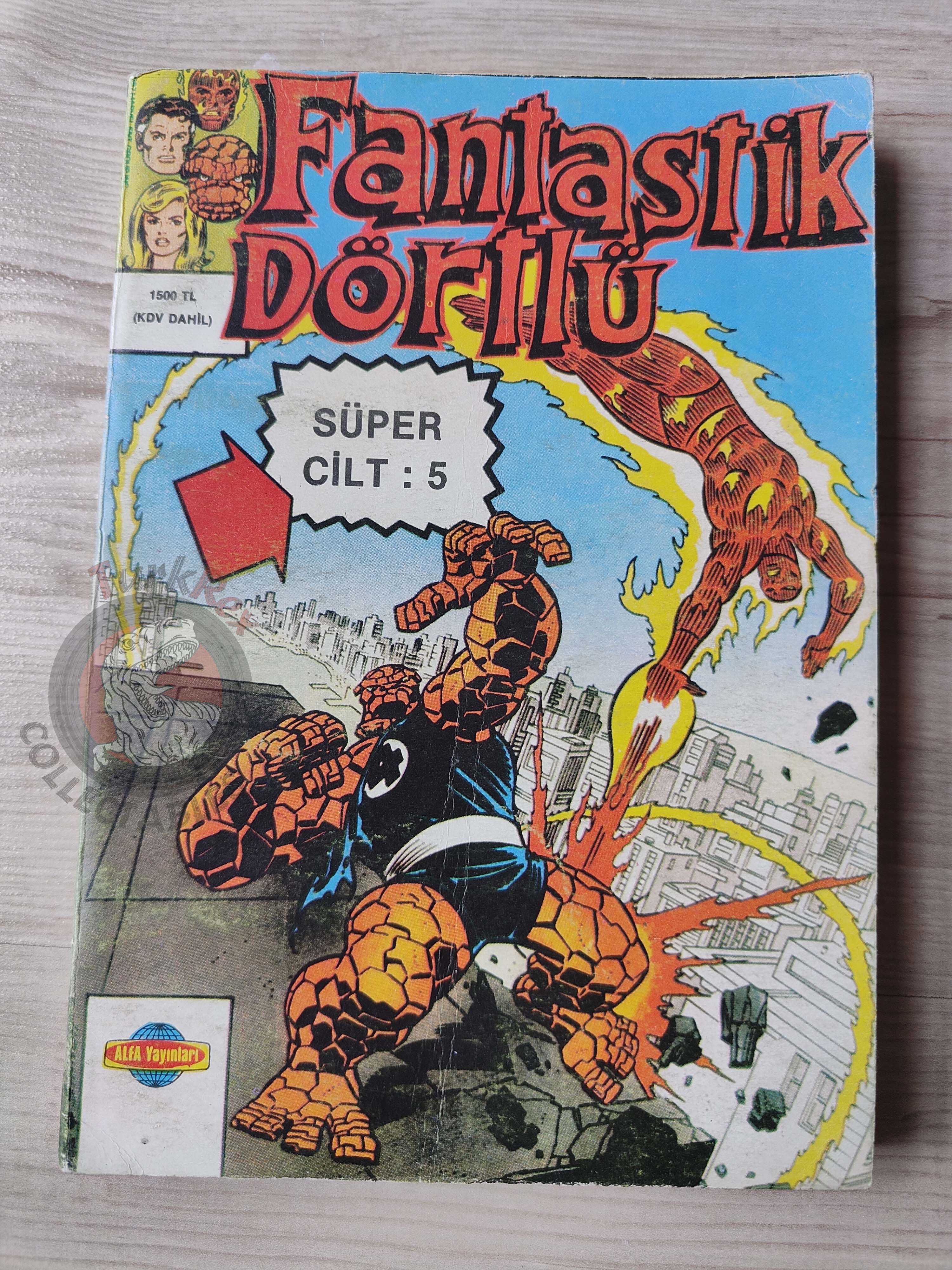 Fantastic Four Volume #5 1989 Turkish Comic Turkey #217 - #224