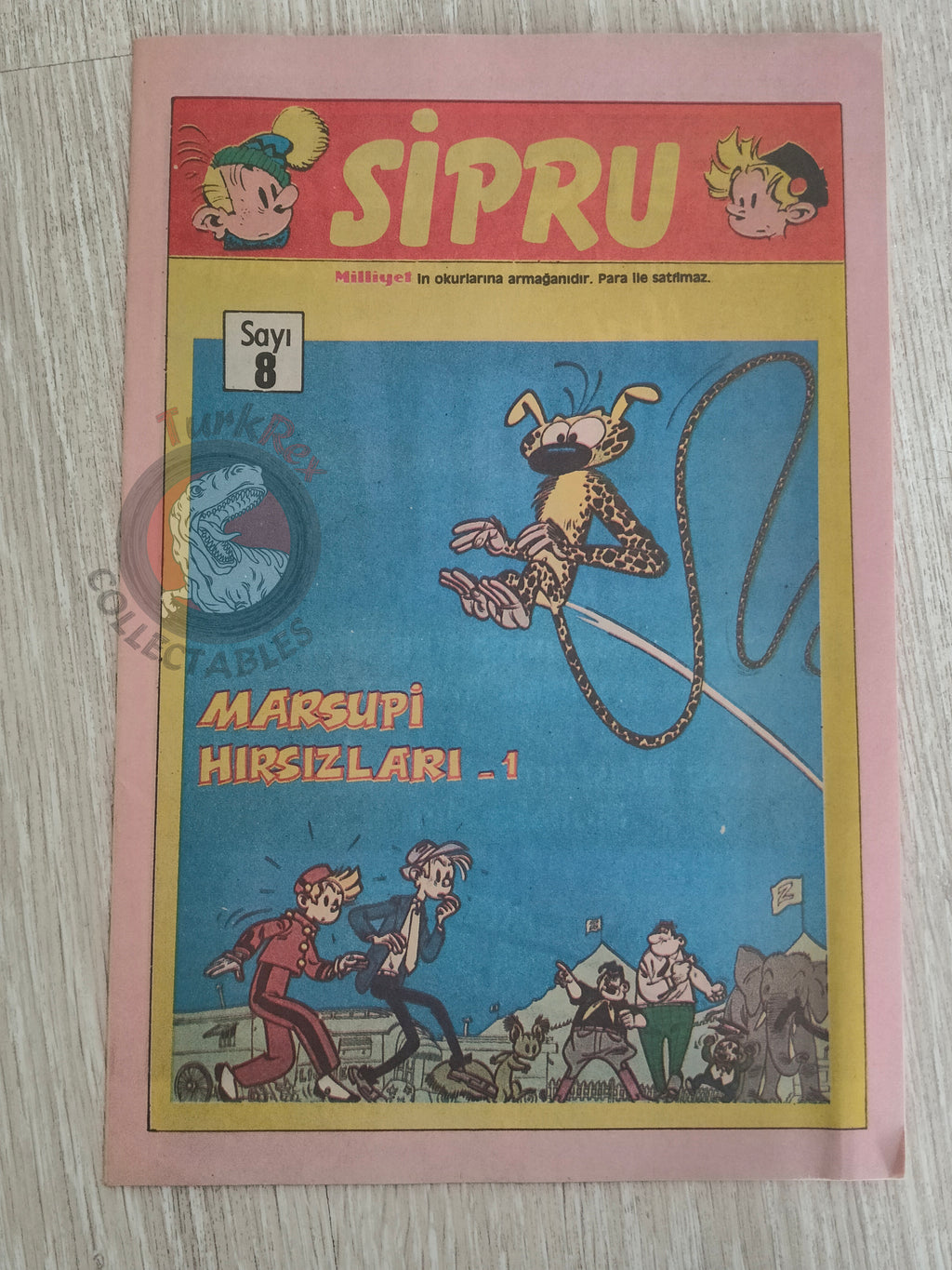Spirou & Fantasio #8 Les voleurs du marsupilami 1989 Turkish Comic Turkey