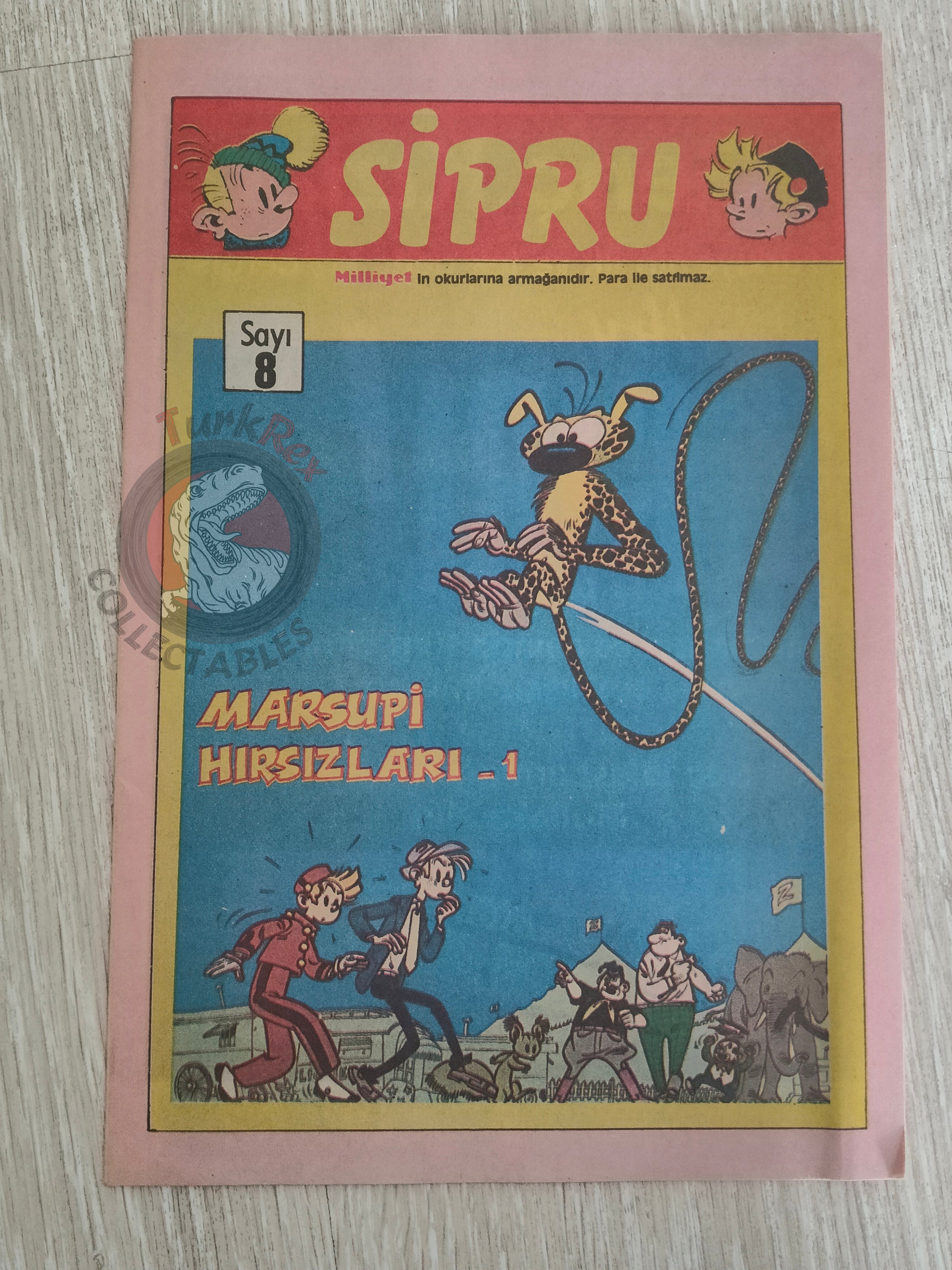 Spirou & Fantasio #8 Les voleurs du marsupilami 1989 Turkish Comic Turkey