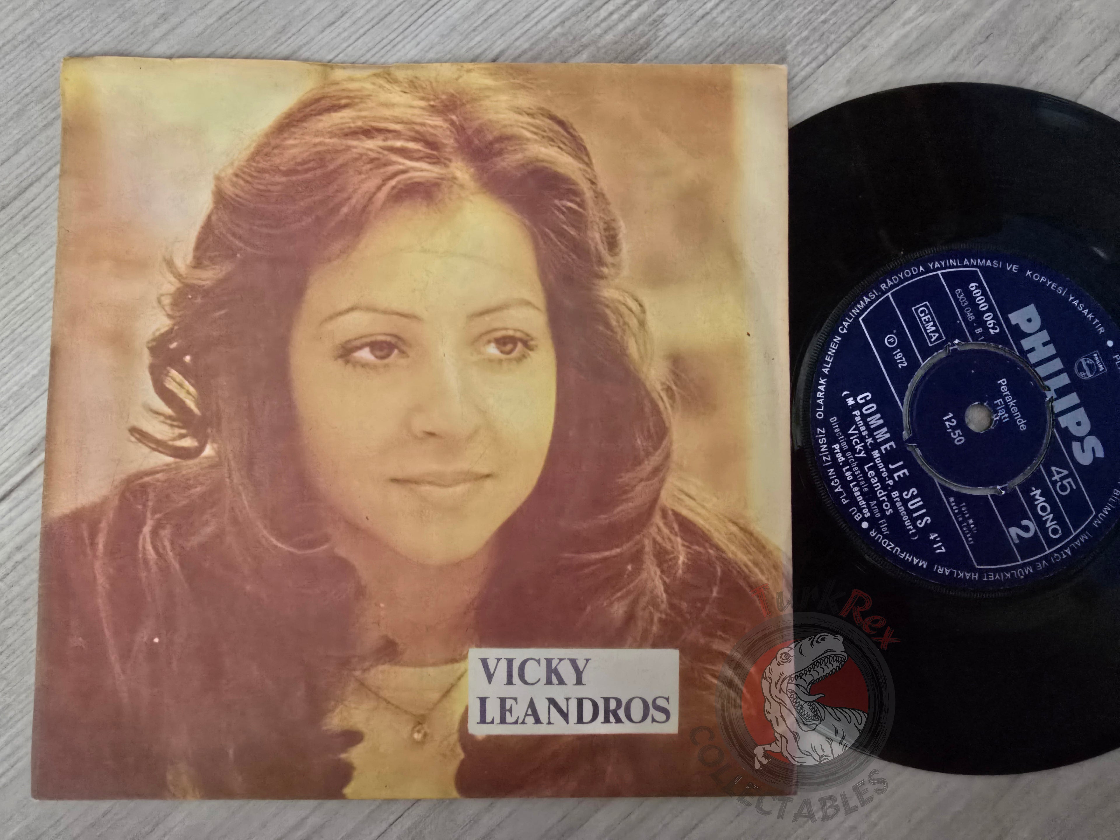 Vicky Leandros – Un Ete 7" Turkish Pressing Vinyl Turkey Edition