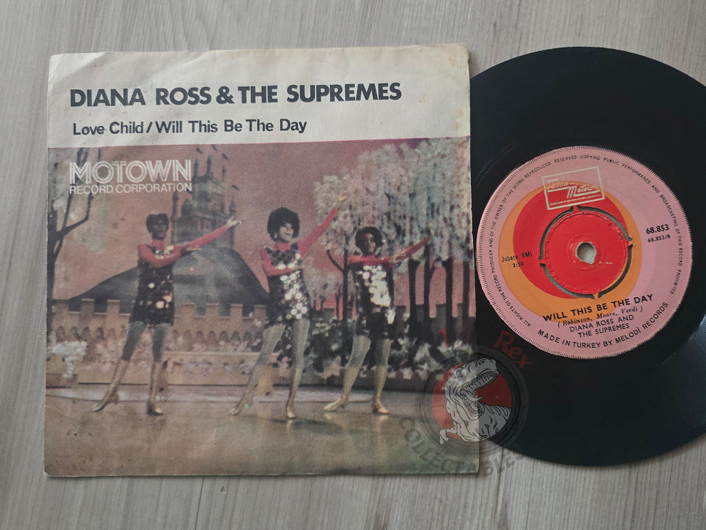 Diana Ross And The Supremes – Love Child 7" Turkish Pressing Vinyl Turkey Edition