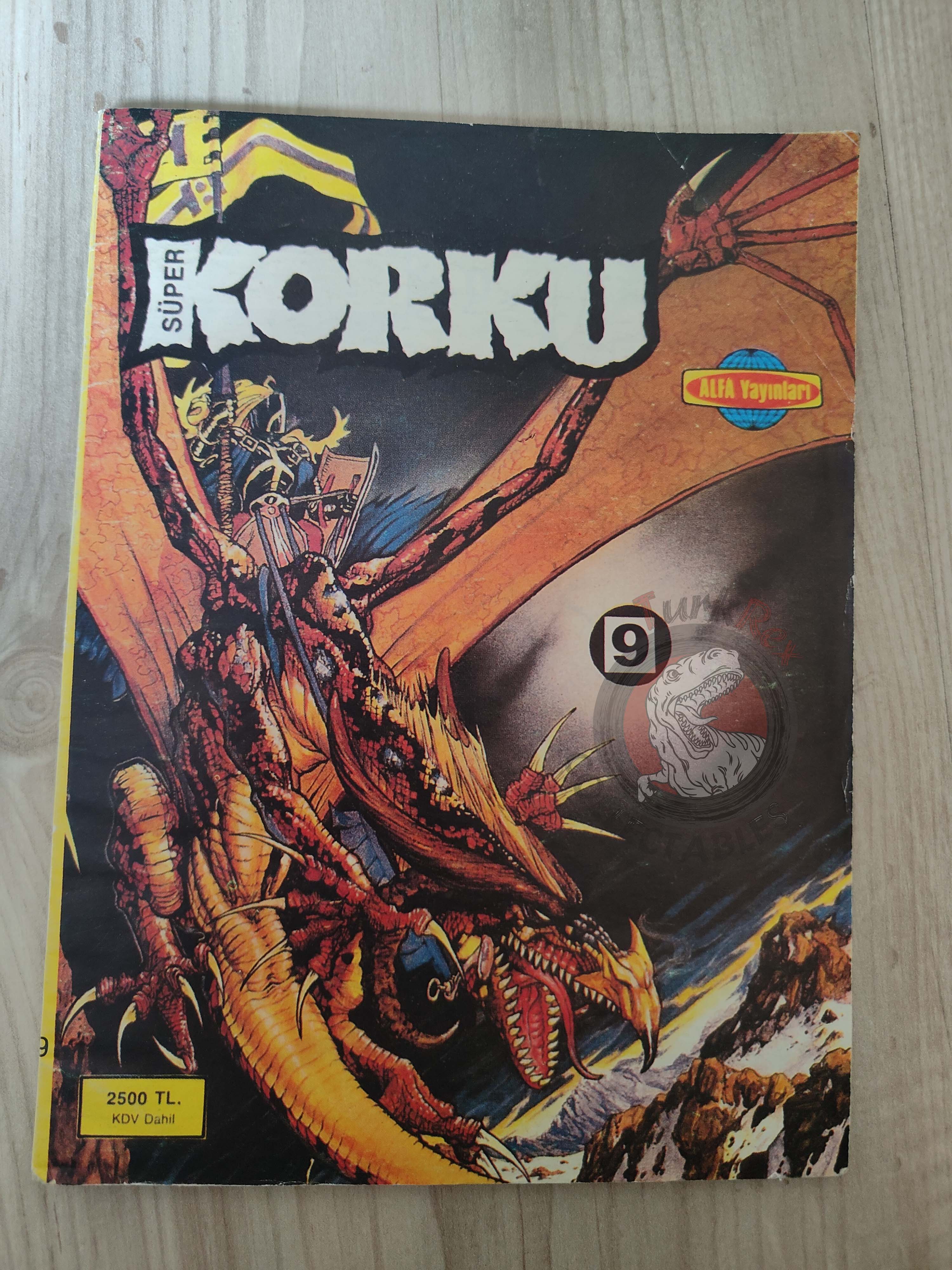 Süper Korku #9 late 80s Turkish Comic Turkey Warren Creepy Eerie Blade
