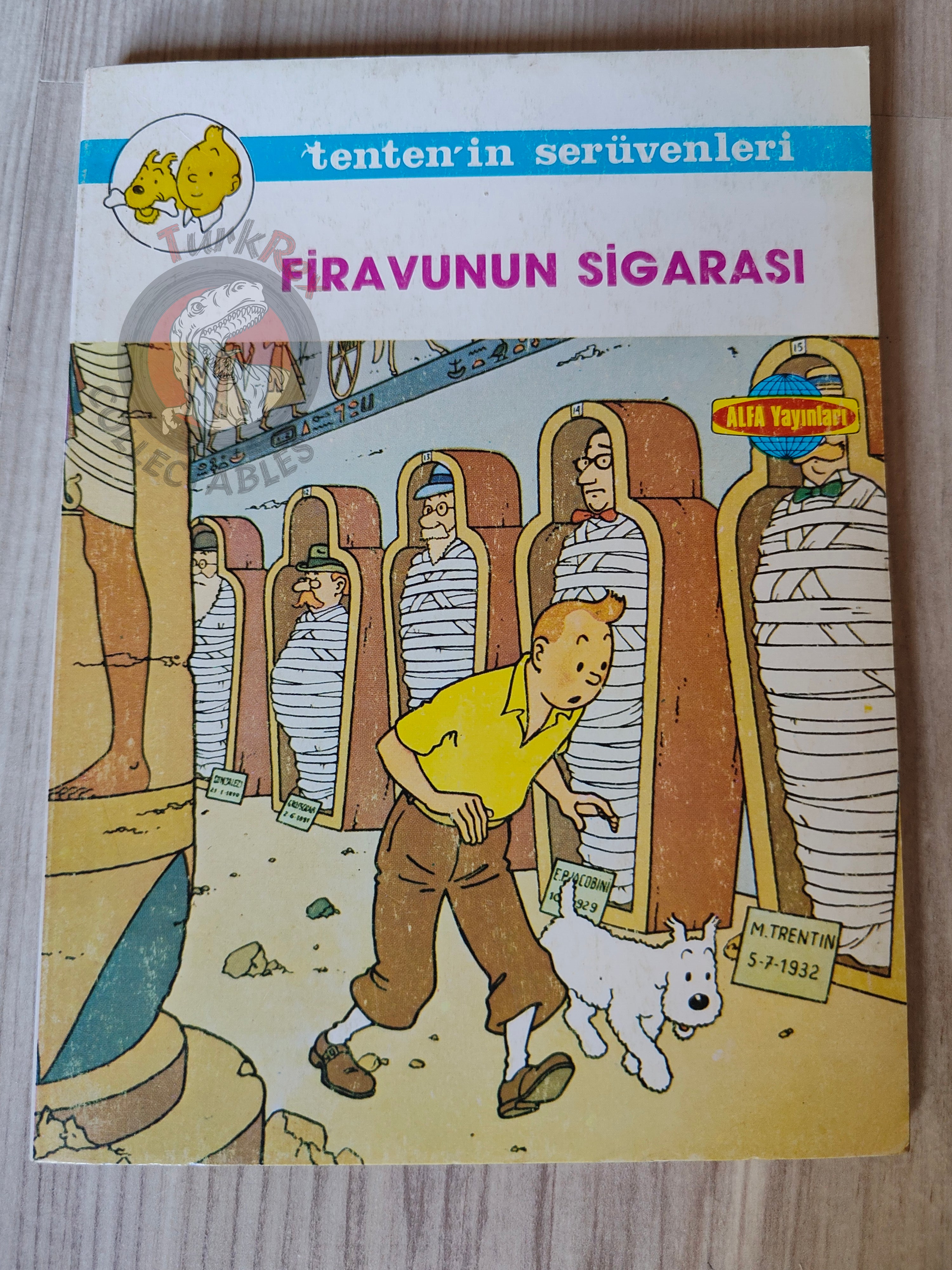 Tintin – Cigars of the Pharaoh mid 1980s Turkish Edition Comic Turkey 1