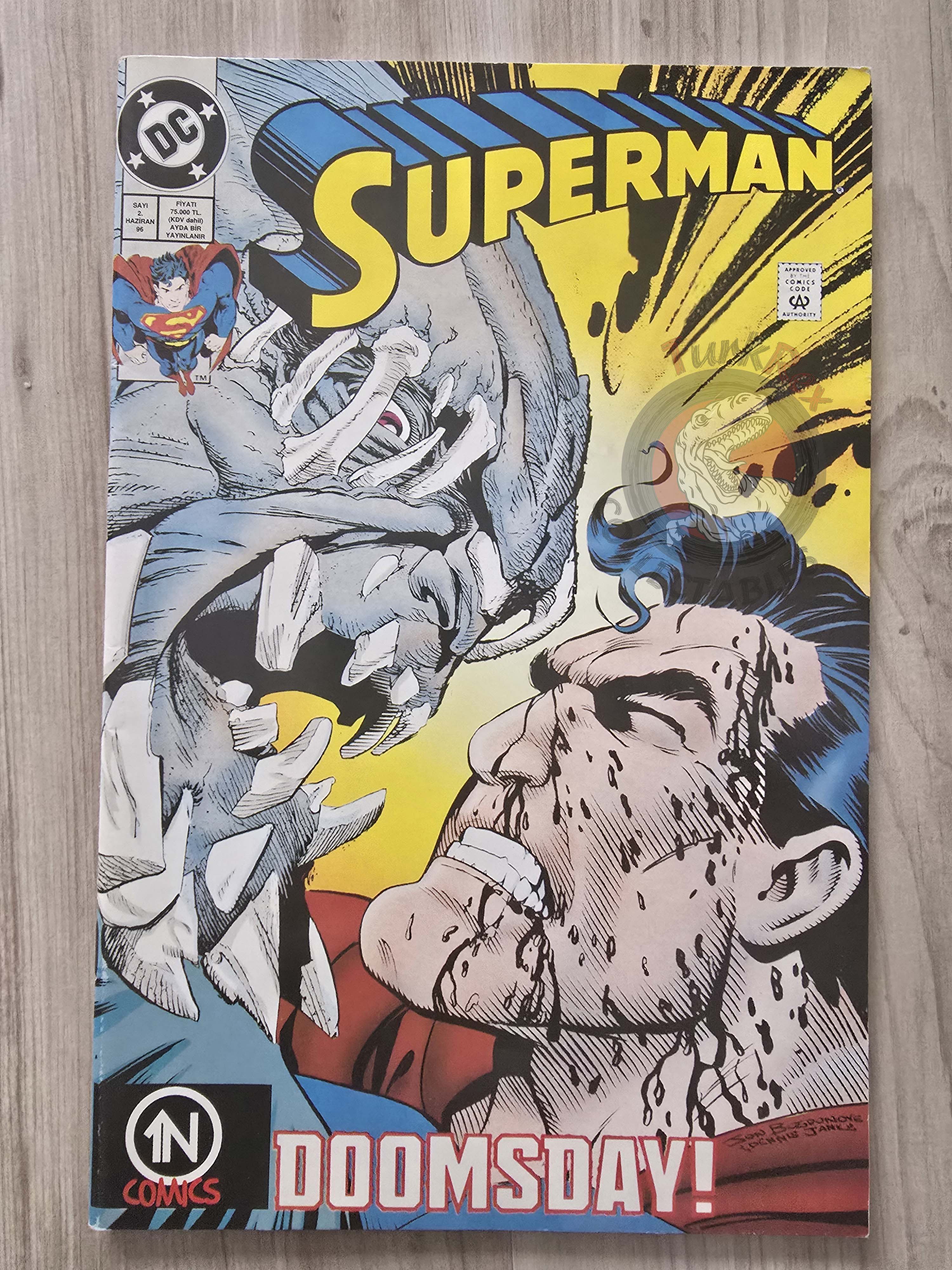 Superman #2 1996 Turkish Comic Turkey #74 The Adventures of #497