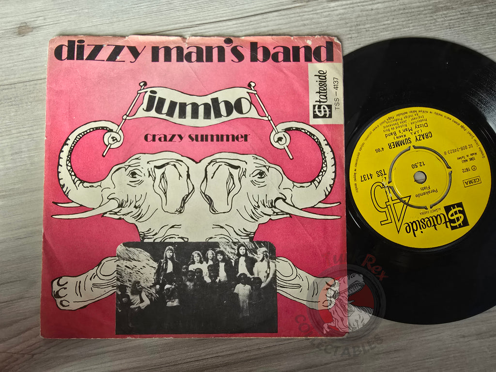 Dizzy Man's Band – Jumbo 7" Turkish Pressing Vinyl Turkey Edition