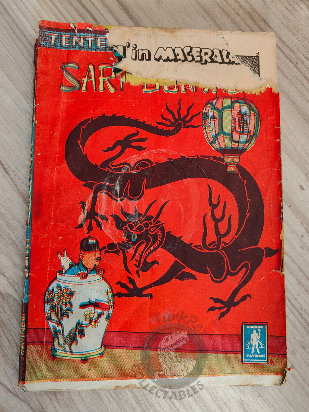Tintin – The Blue Lotus 1965 Turkish Edition Comic Turkey