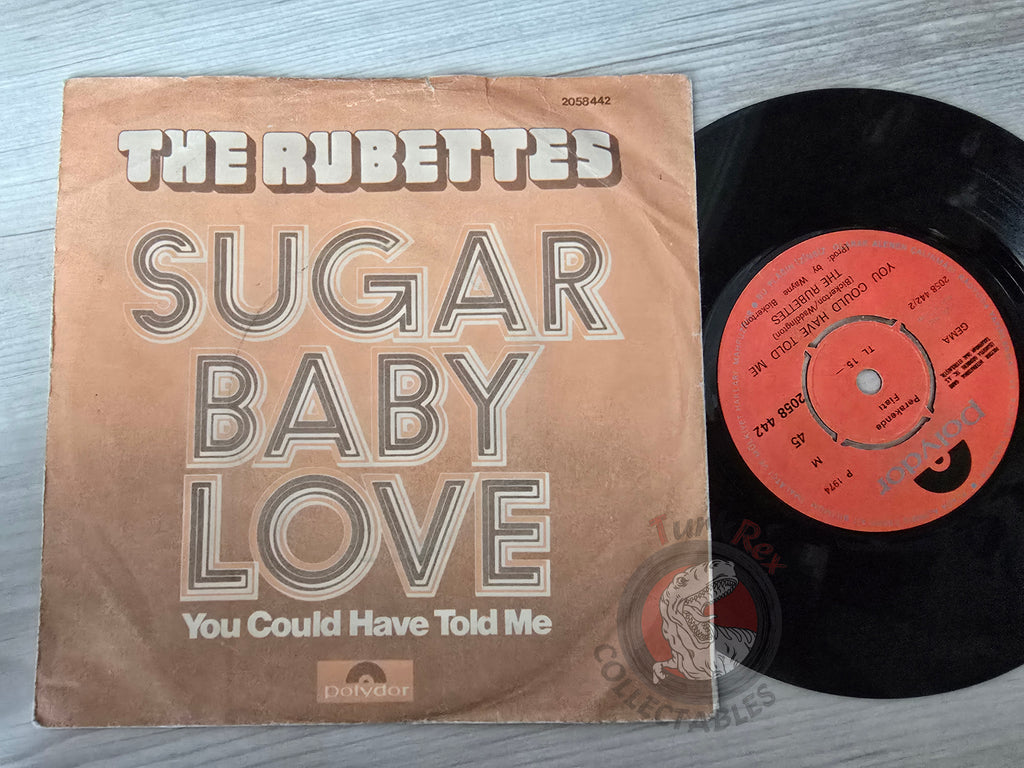 The Rubettes – Sugar Baby Love 7" Turkish Pressing Vinyl Turkey Edition