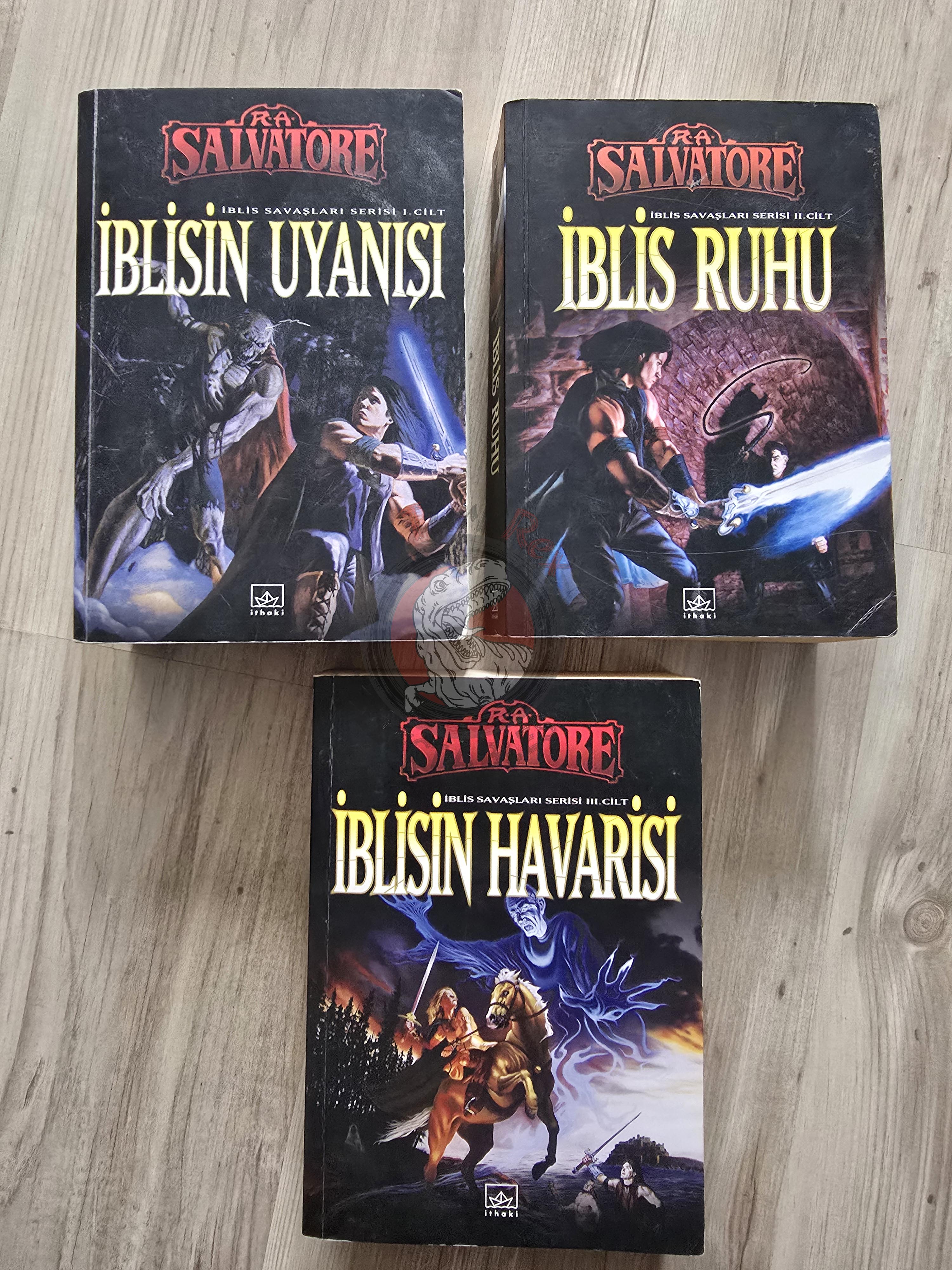 R. A. Salvatore – The DemonWars Saga 2004 1st Turkish Book Turkey Lot of 3