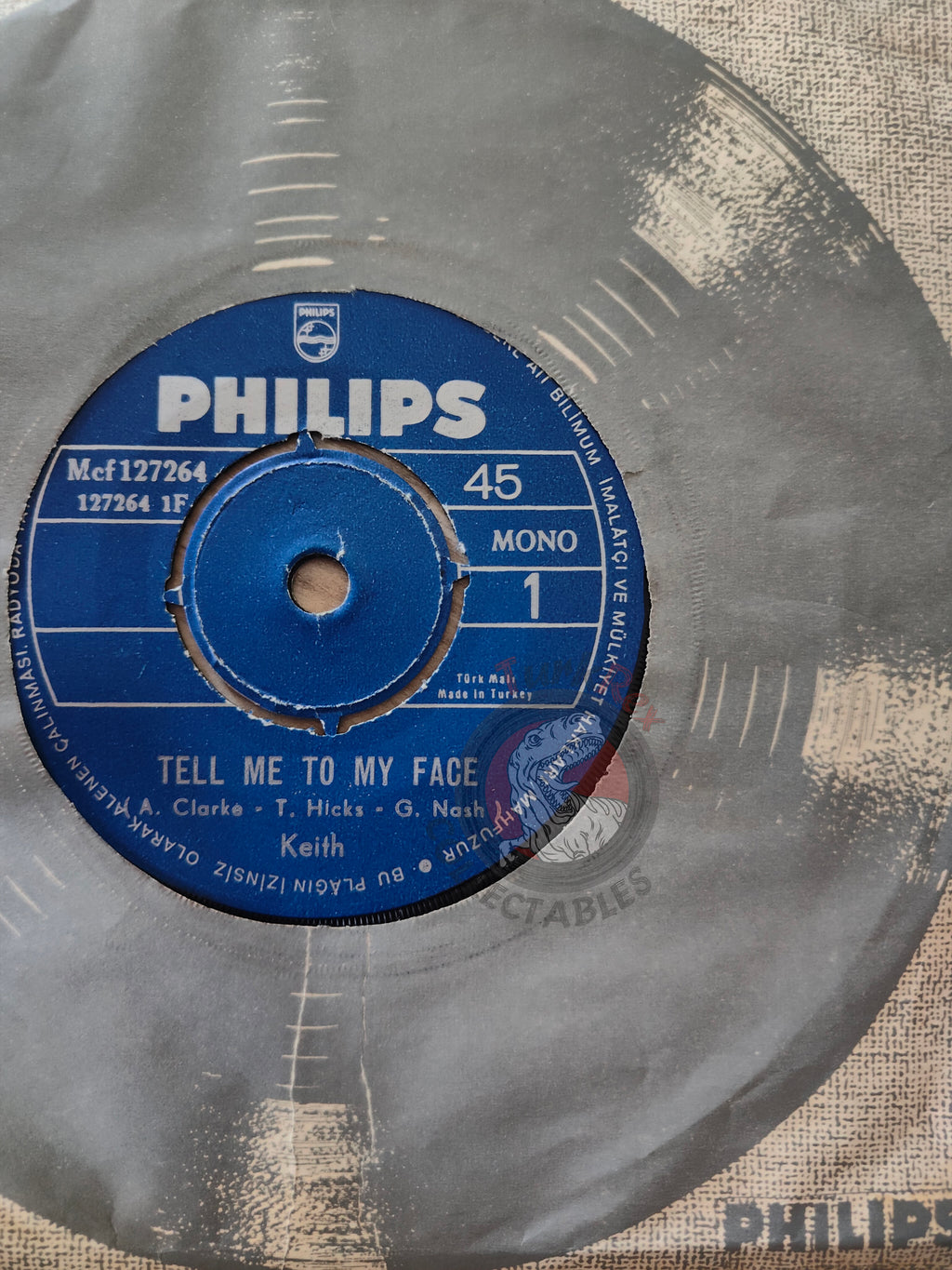 Keith – Tell Me To My Face 7" Turkish Pressing Vinyl Turkey Edition