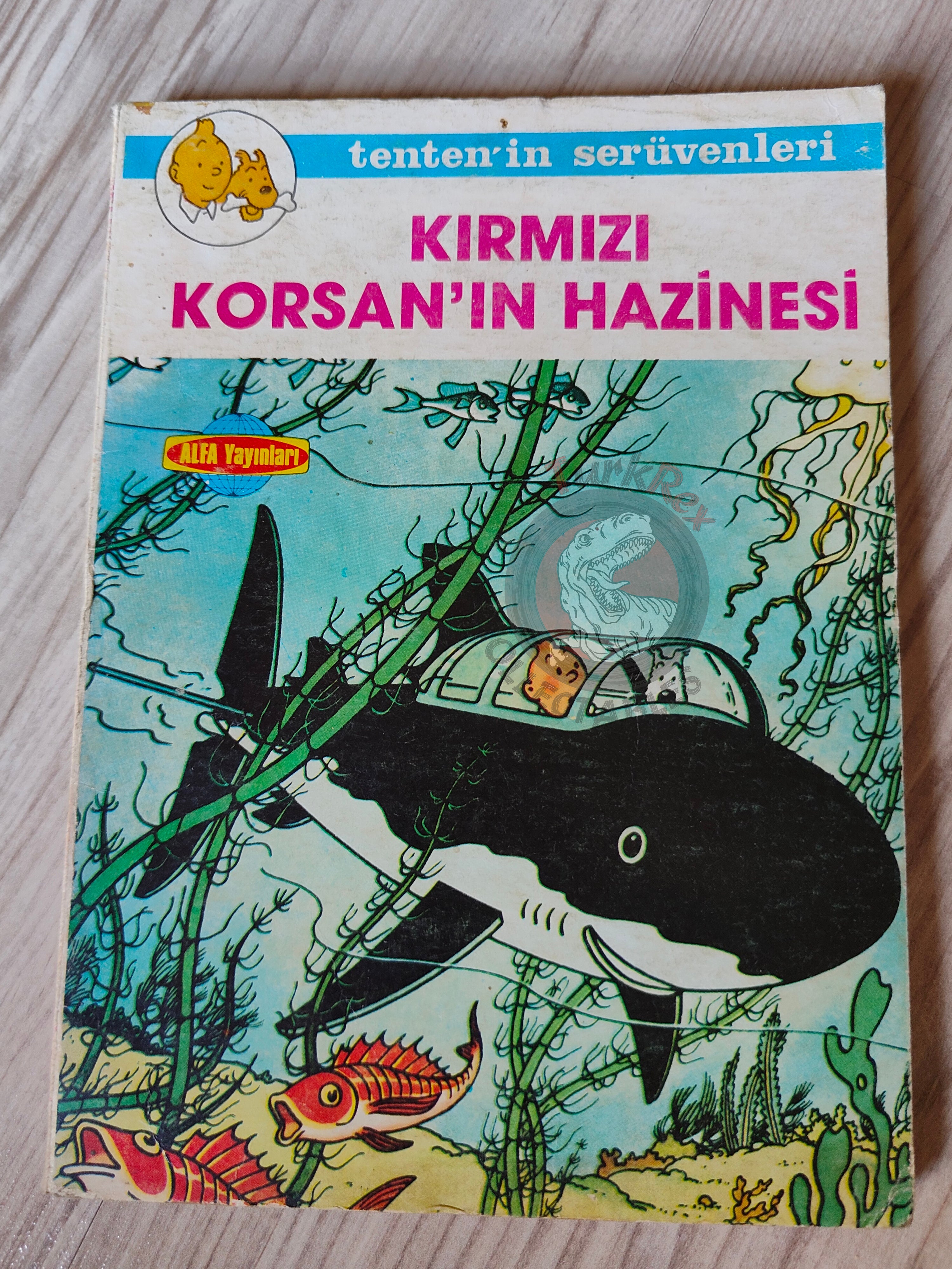 Tintin –  Red Rackham's Treasure mid 1980s Turkish Edition Comic Turkey 1