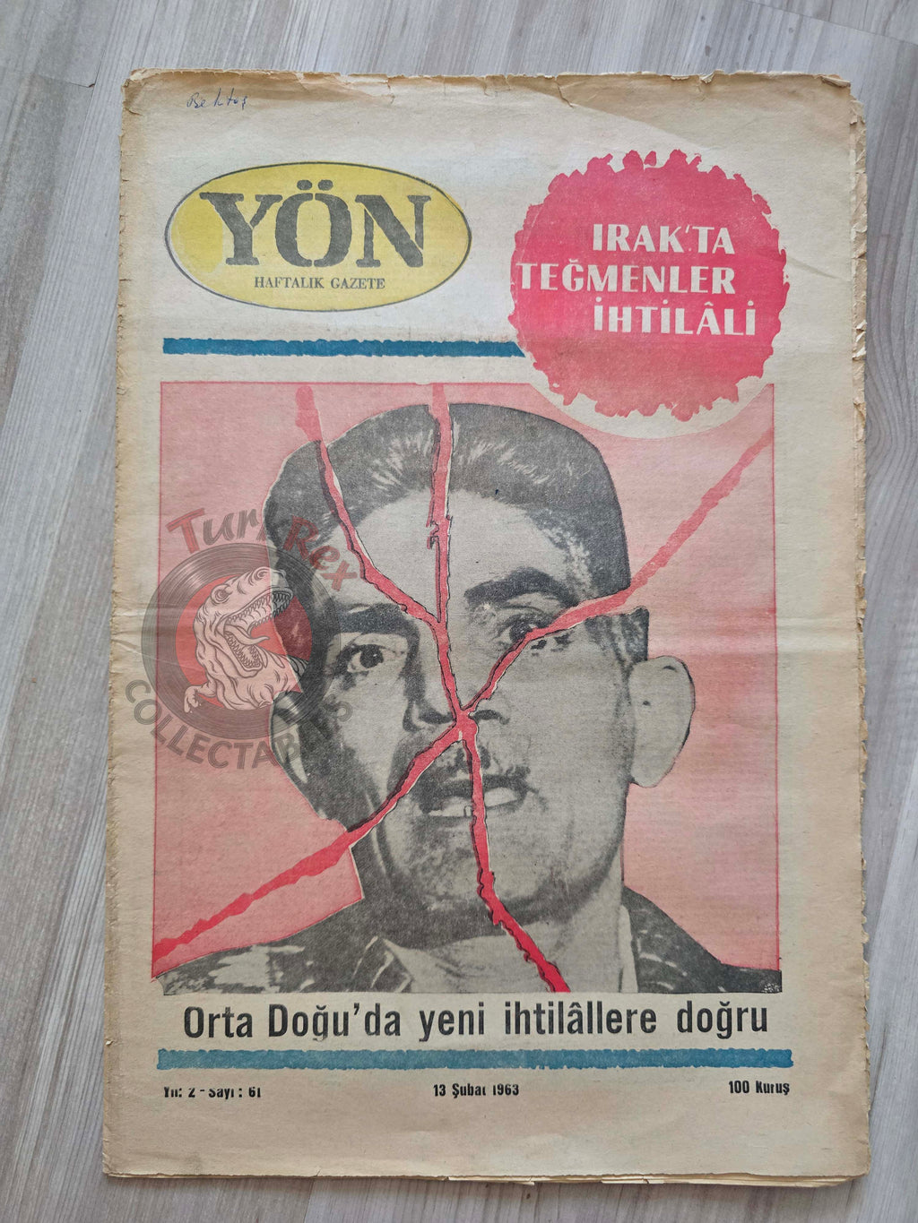 Yön 1963 Abd al-Karim Qasim Iraq Coup Turkish Magazine Turkey Middle East