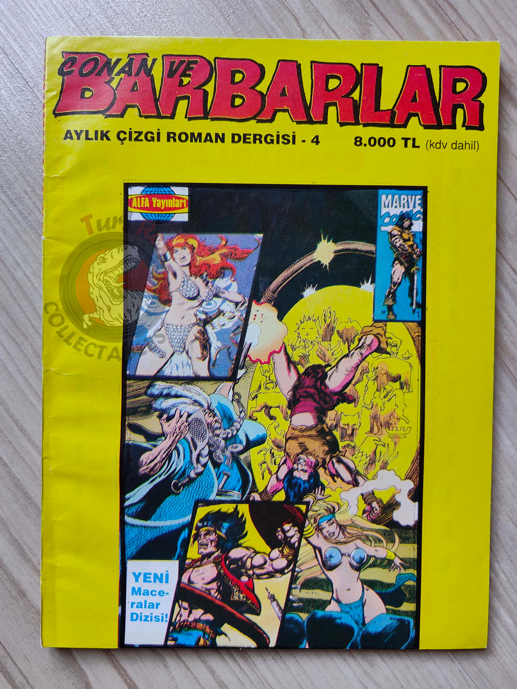 Conan ve Barbarlar #4 1994 Red Sonja & King Kull Turkish Comic Turkey