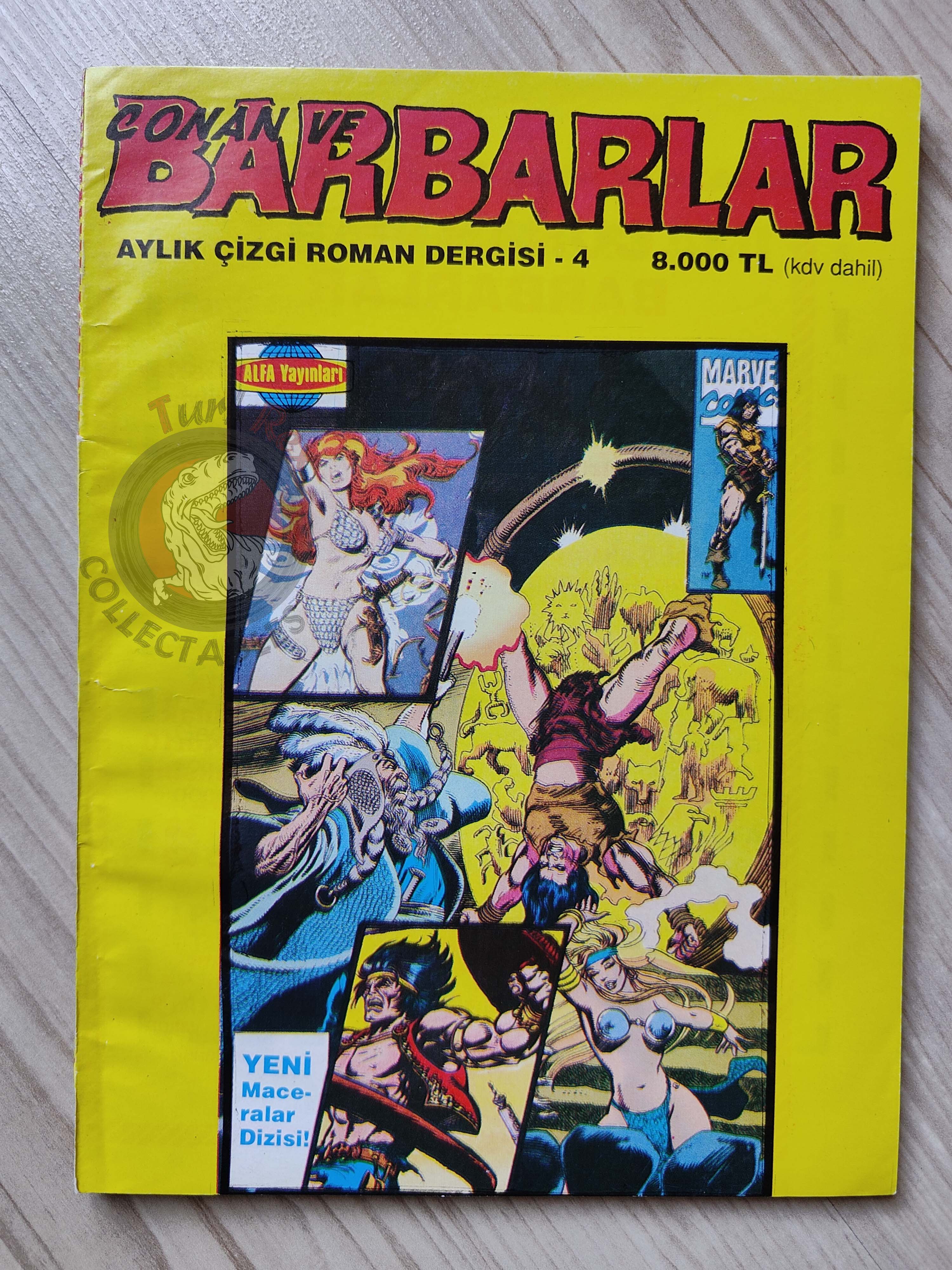 Conan ve Barbarlar #4 1994 Red Sonja & King Kull Turkish Comic Turkey