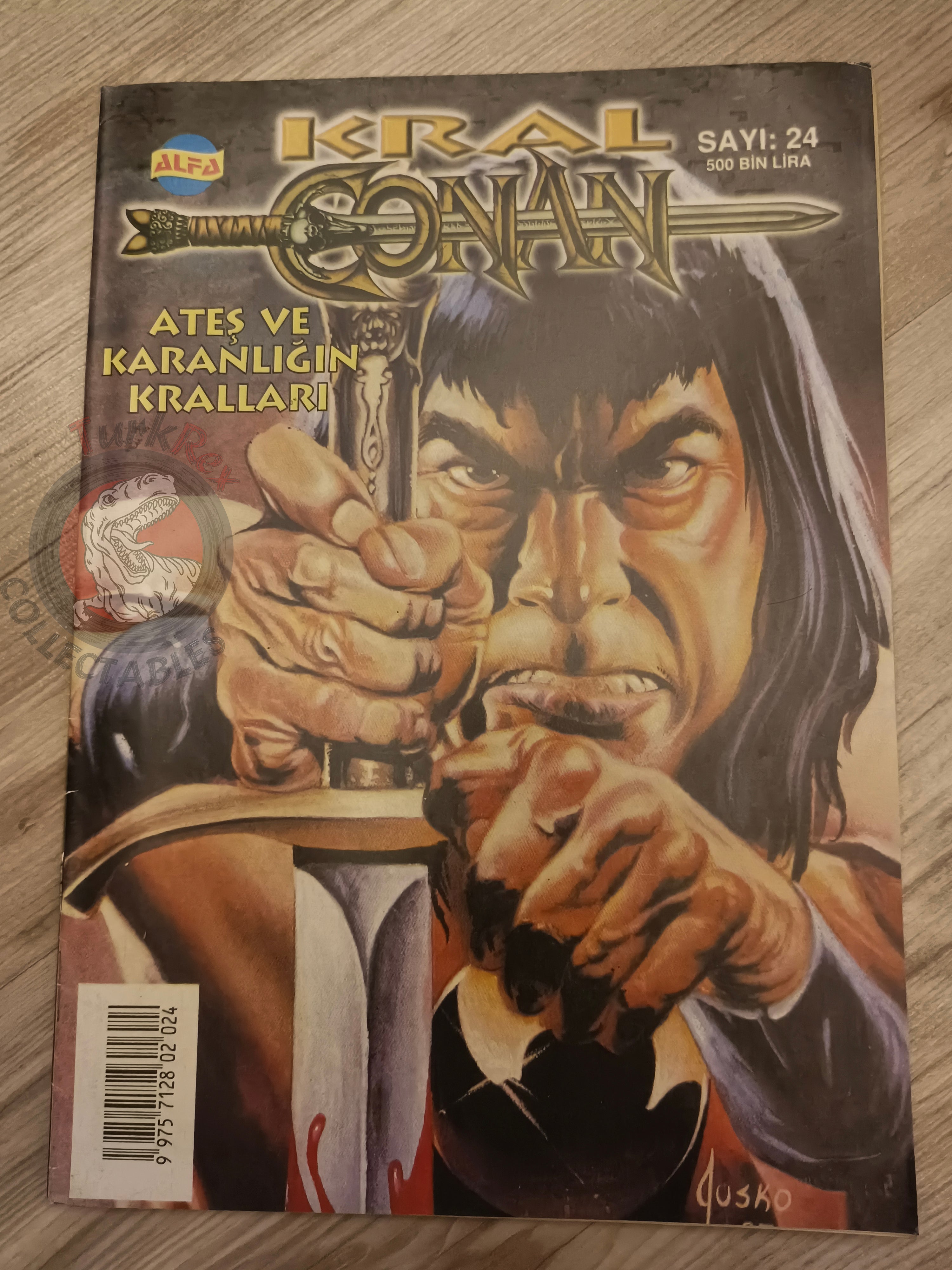 Kral Conan #24 The Barbarian #232 #233 #234 Turkish Comic Turkey SSOC #139