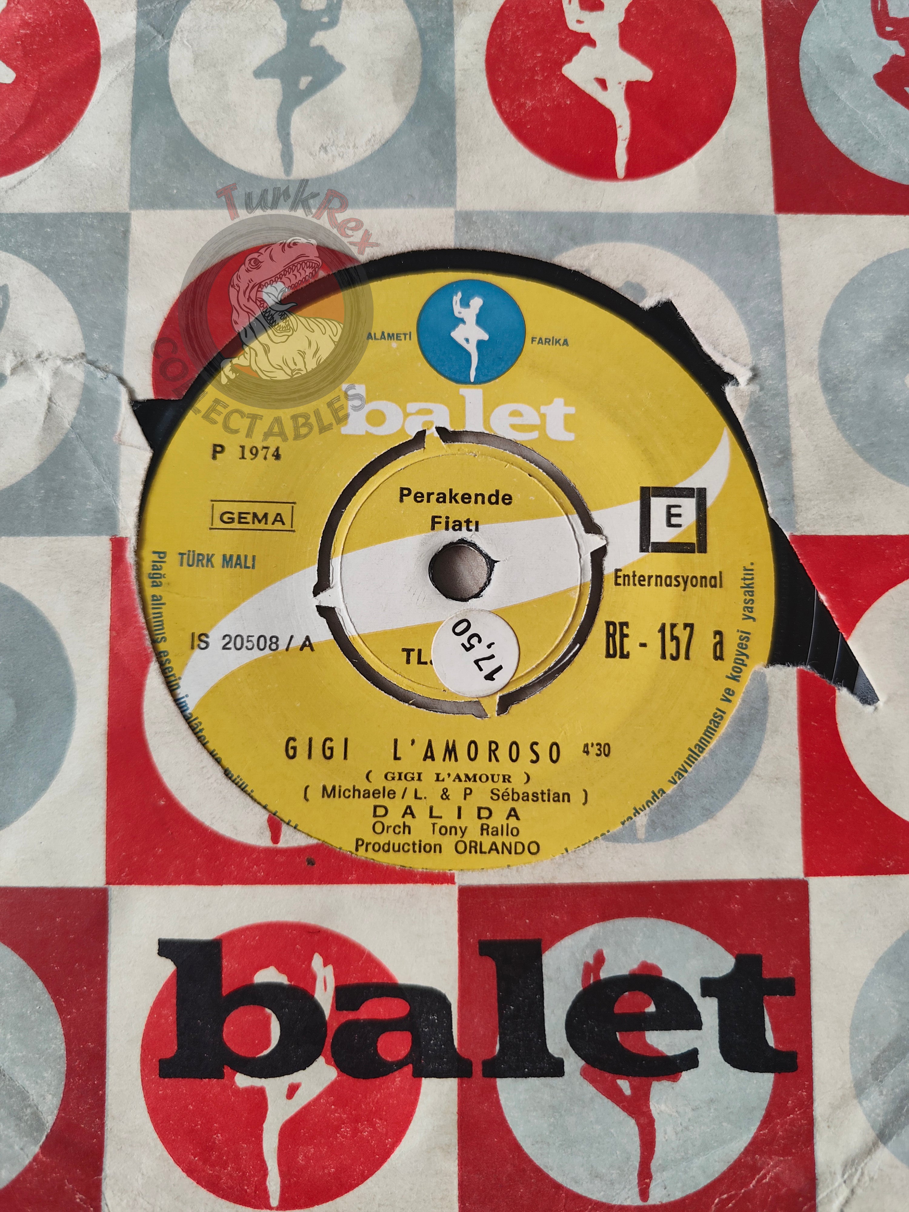 Dalida – Gigi L'Amoroso 7" Turkish Pressing Vinyl Turkey Edition