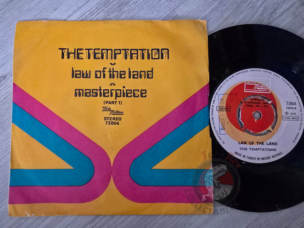 The Temptations – Law Of The Land 7" Promo Turkish Pressing Vinyl Turkey Edition