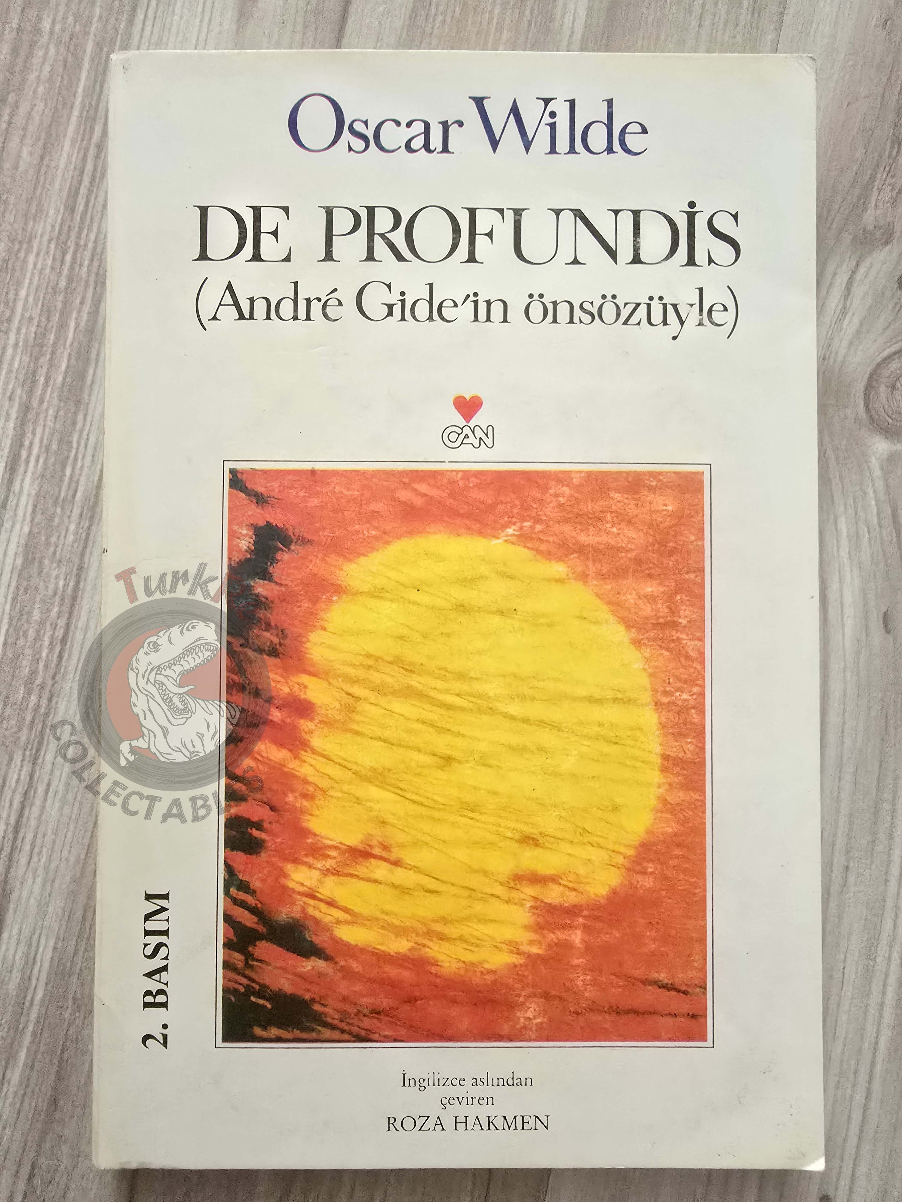 Oscar Wilde – De Profundis 1997 Turkish Book Turkey