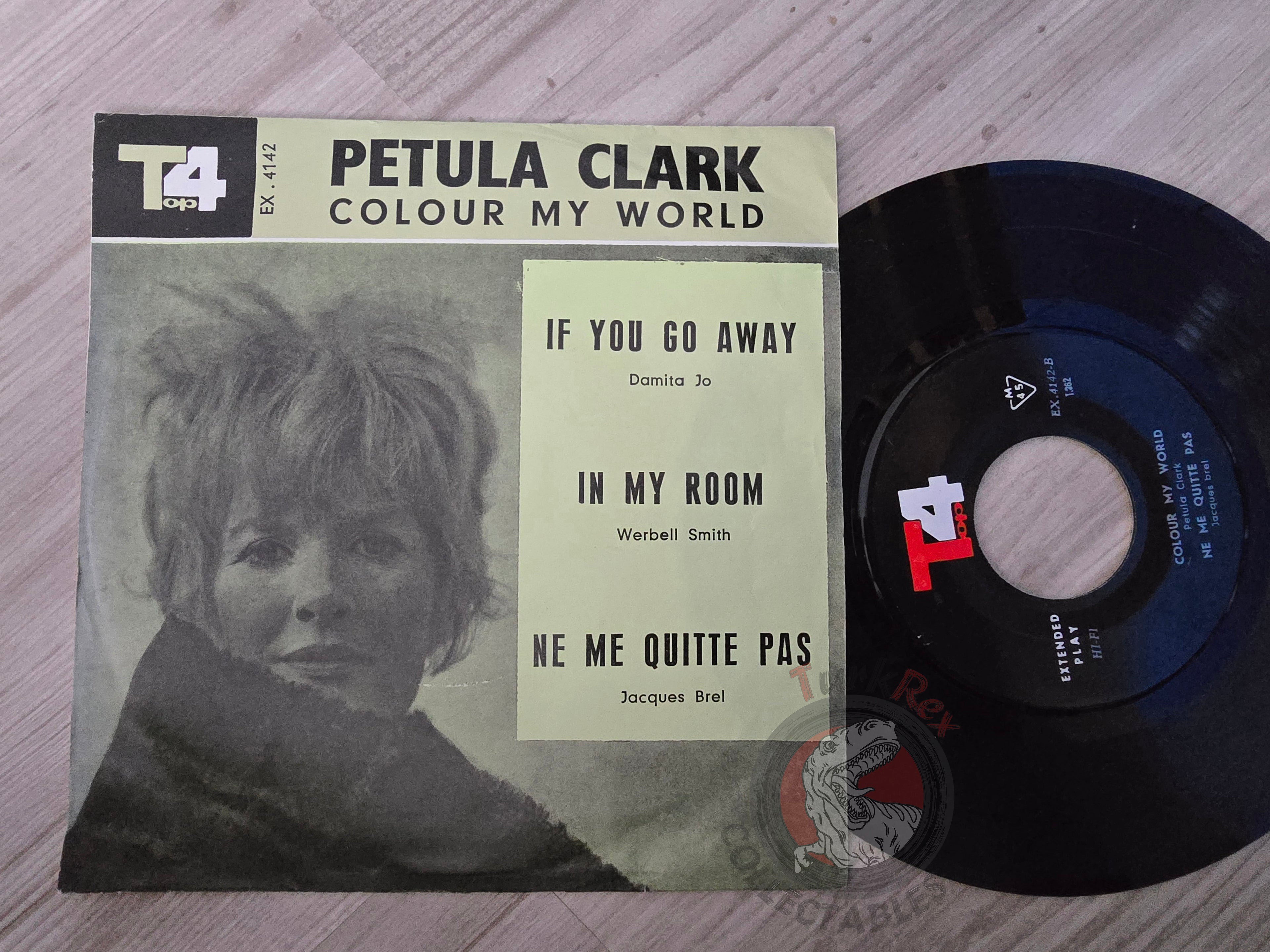 Petula Clark / Jacques Brel / Damita Jo / Verdelle Smith 7" Iran Pressing Vinyl Iranian Edition