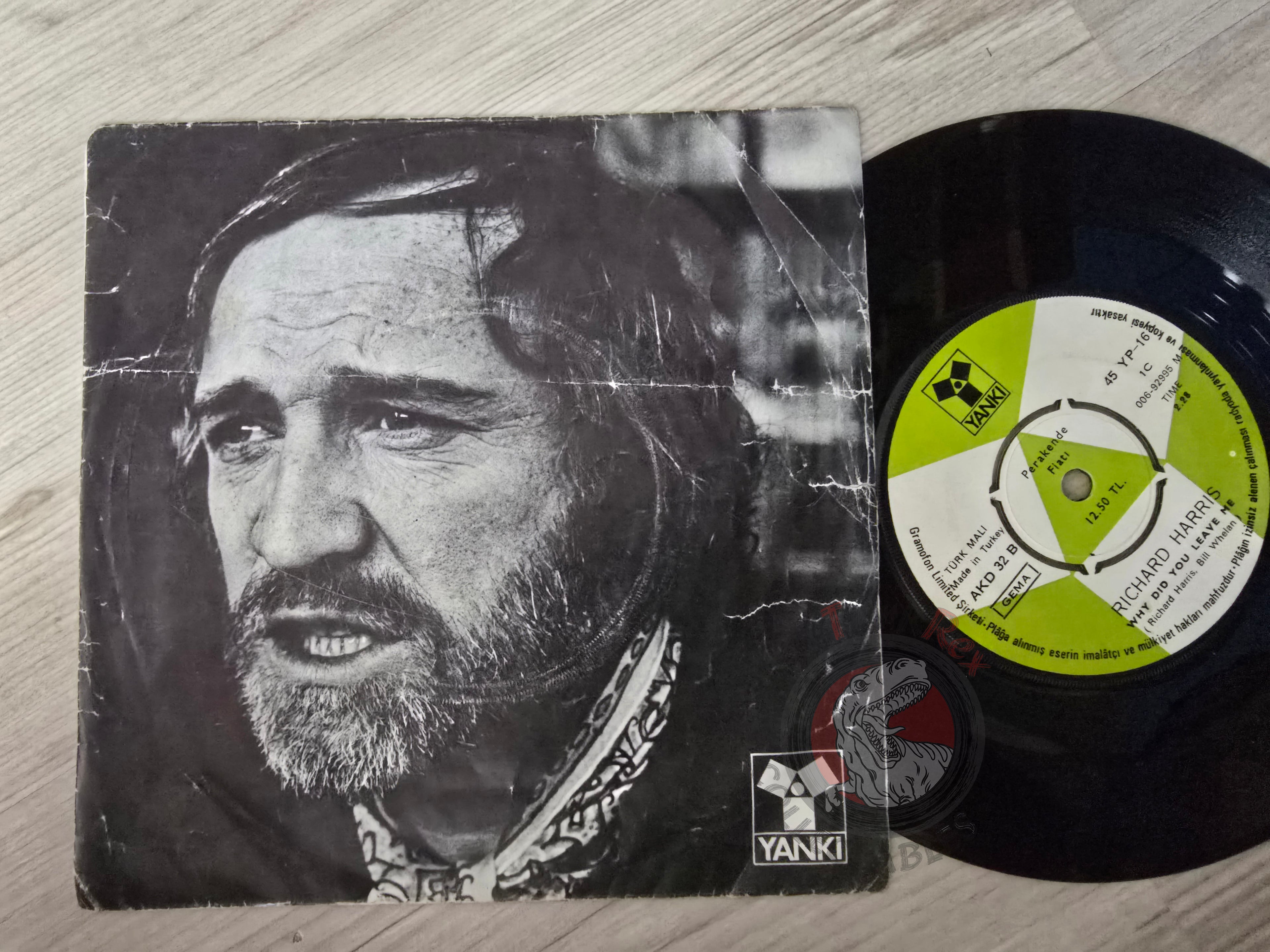 Richard Harris – My Boy 7" Turkish Pressing Vinyl Turkey Edition