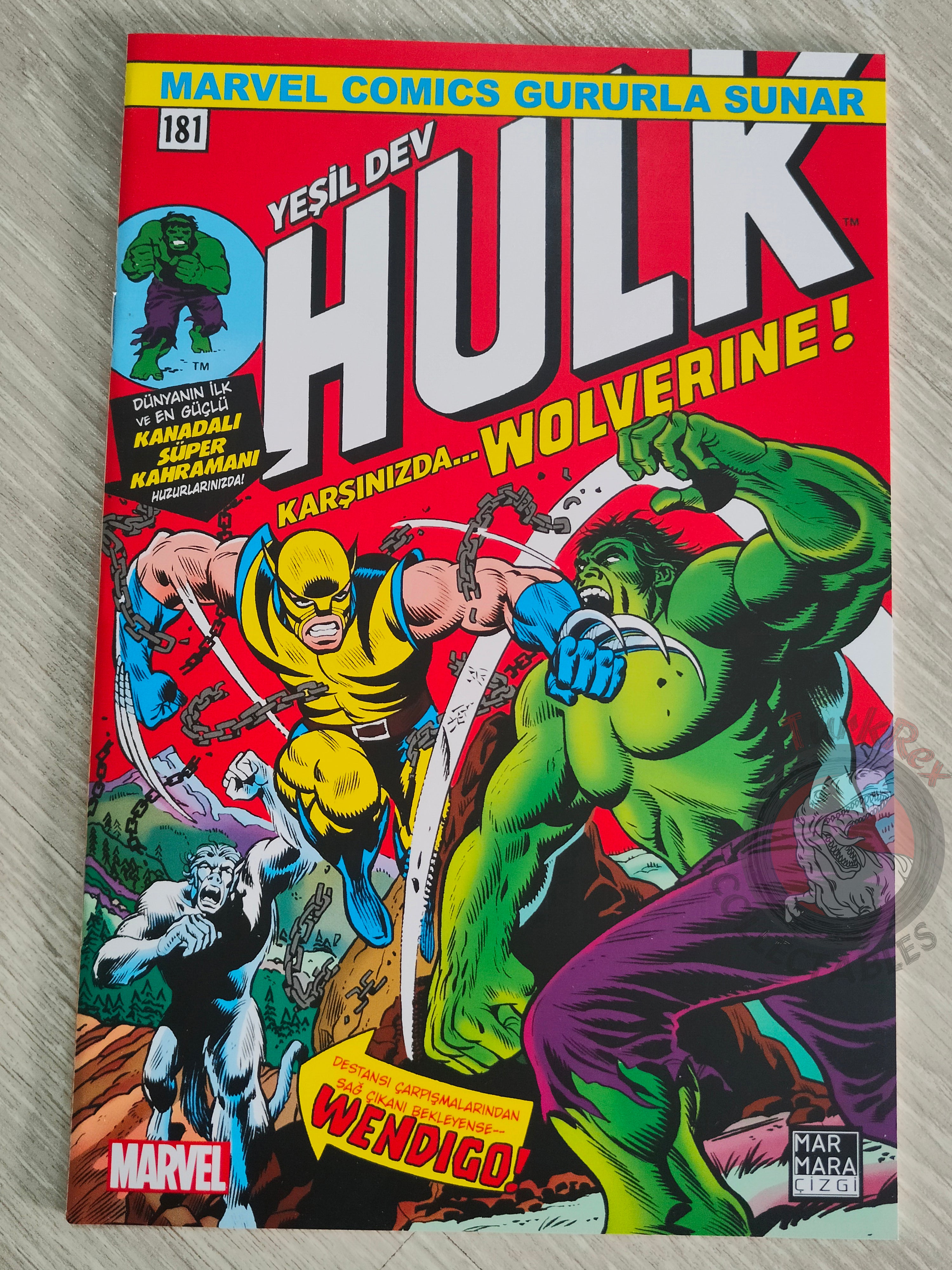 Incredible Hulk #181 Turkish Comic Turkey Wolverine 1st App