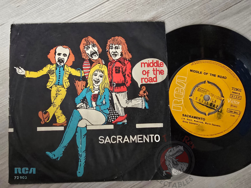Middle Of The Road – Sacramento 7" Turkish Pressing Vinyl Turkey Edition Promo
